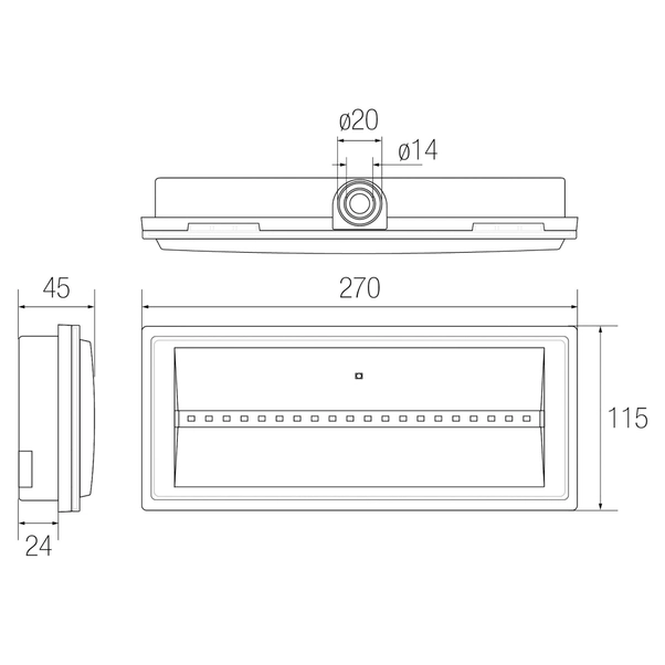Luce Di Emergenza IP20 LED - Segnale Uscita Di Sicurezza | 180 Minuti Autonomia, 220-240V - Foto 7
