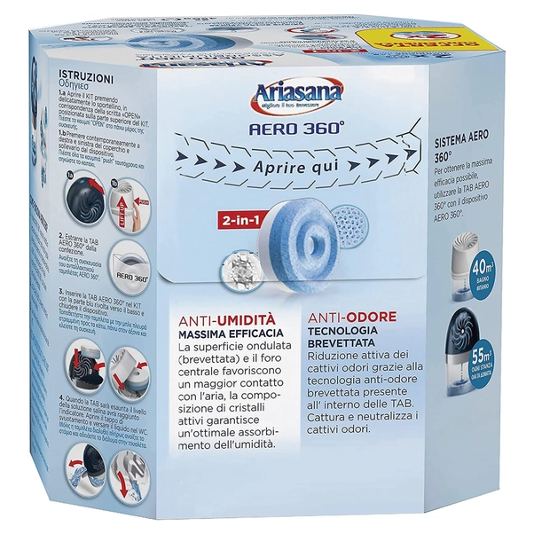 Ariasana Aero 360 ° Ricarica TAB Fiori di Campo per dispositivo Aero 360 ° kit Ariasana Aero 360 ° Ricarica TAB Fiori di Campo per dispositivo Aero 360 ° kit