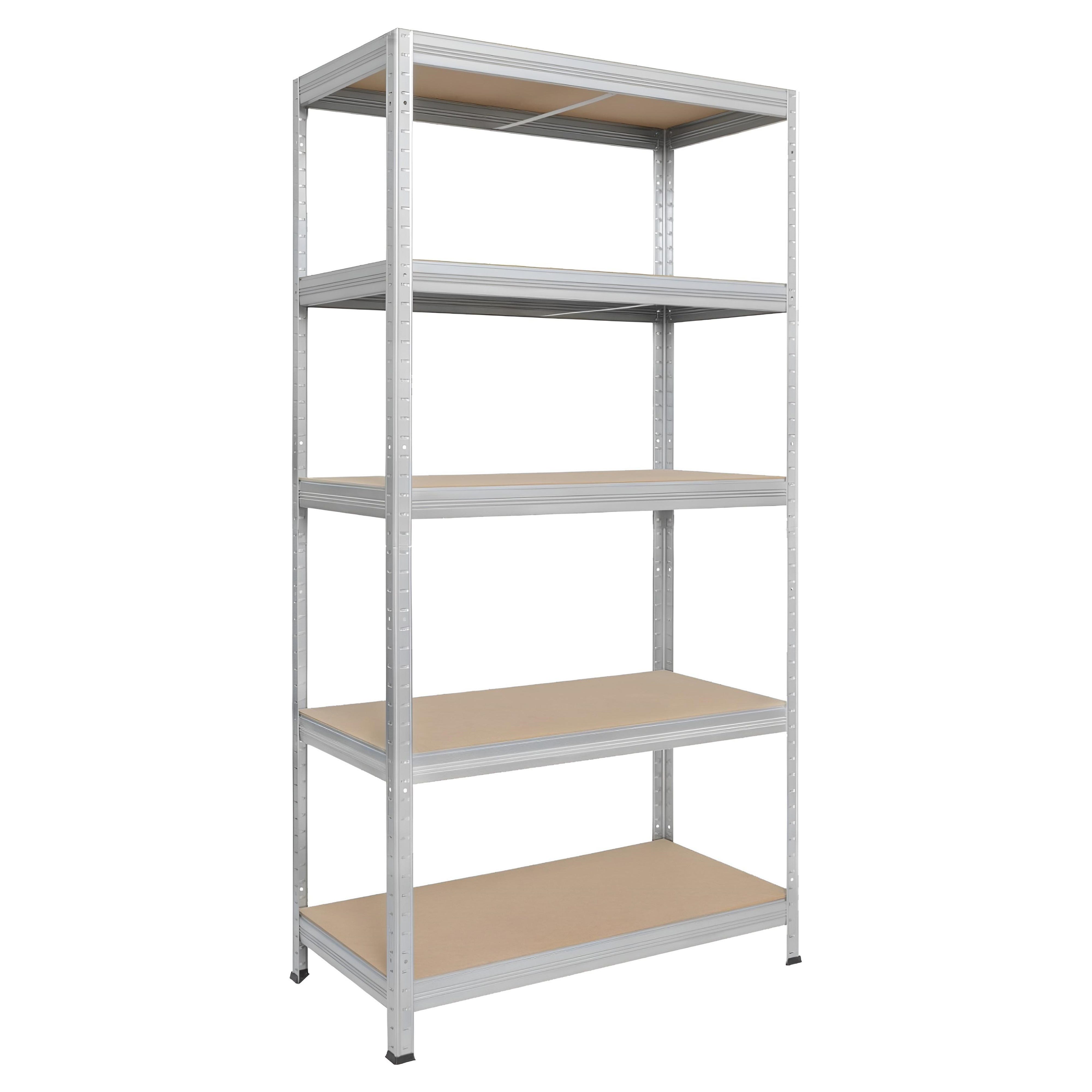 Scaffale Metallo Niccolai Con Ripiani MDF - 4 Ripiani 120x40x160cm, Montaggio A Incastro - Foto 3