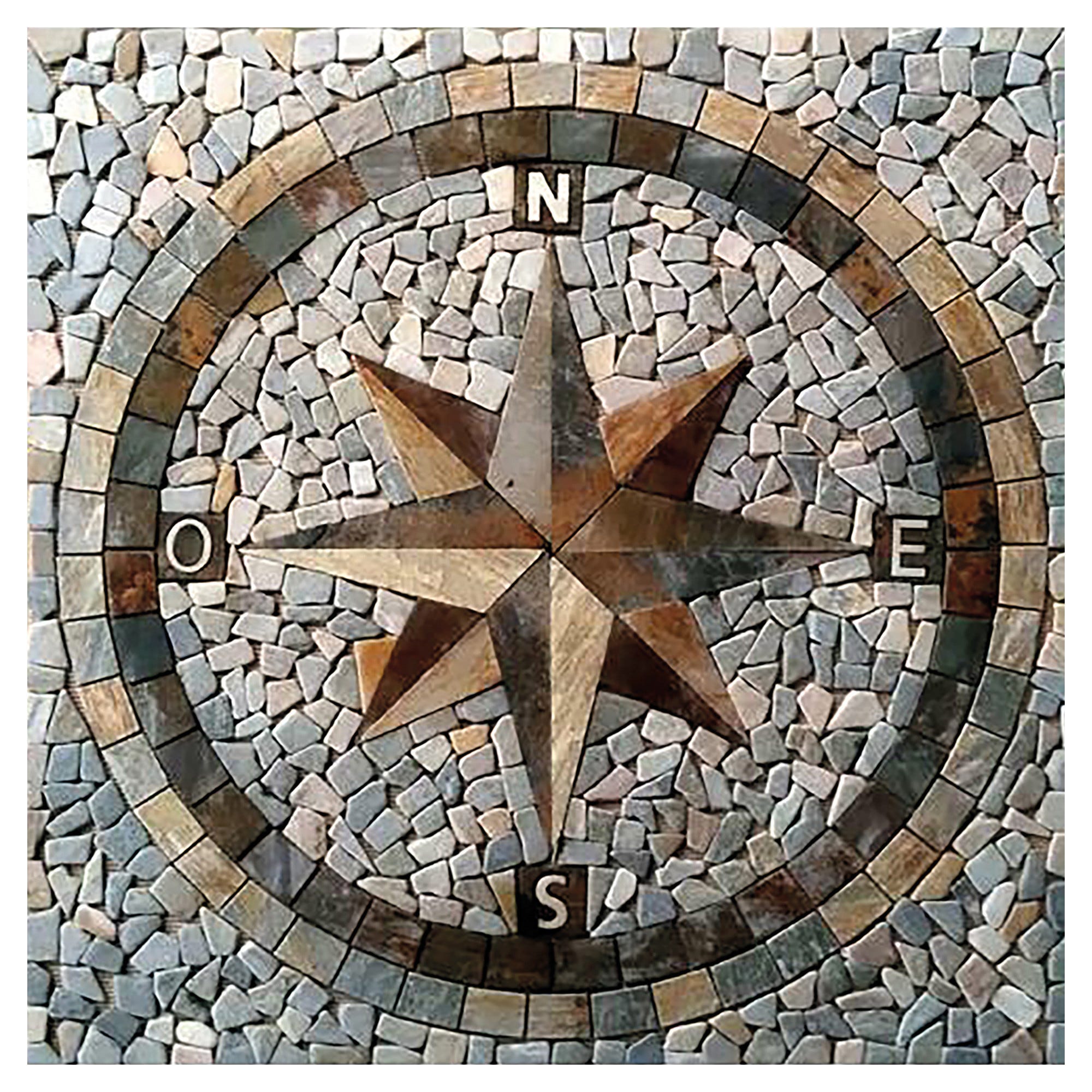 ROSONE ROSA DEI VENTI SLATE 100x100x1 cm PIETRA NATURALE