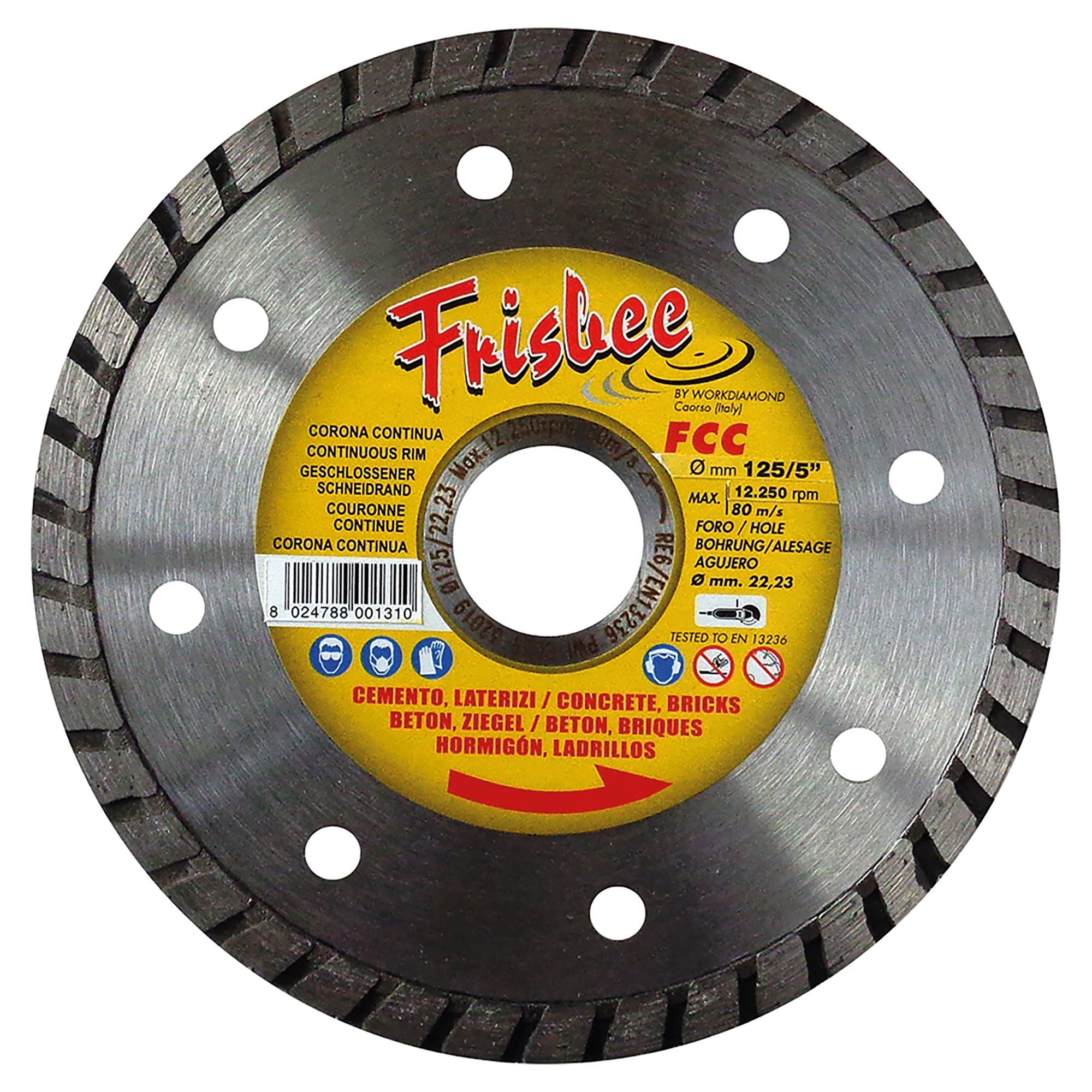Disco Da Taglio Per Acciaio D 125 X 1,6 Mm