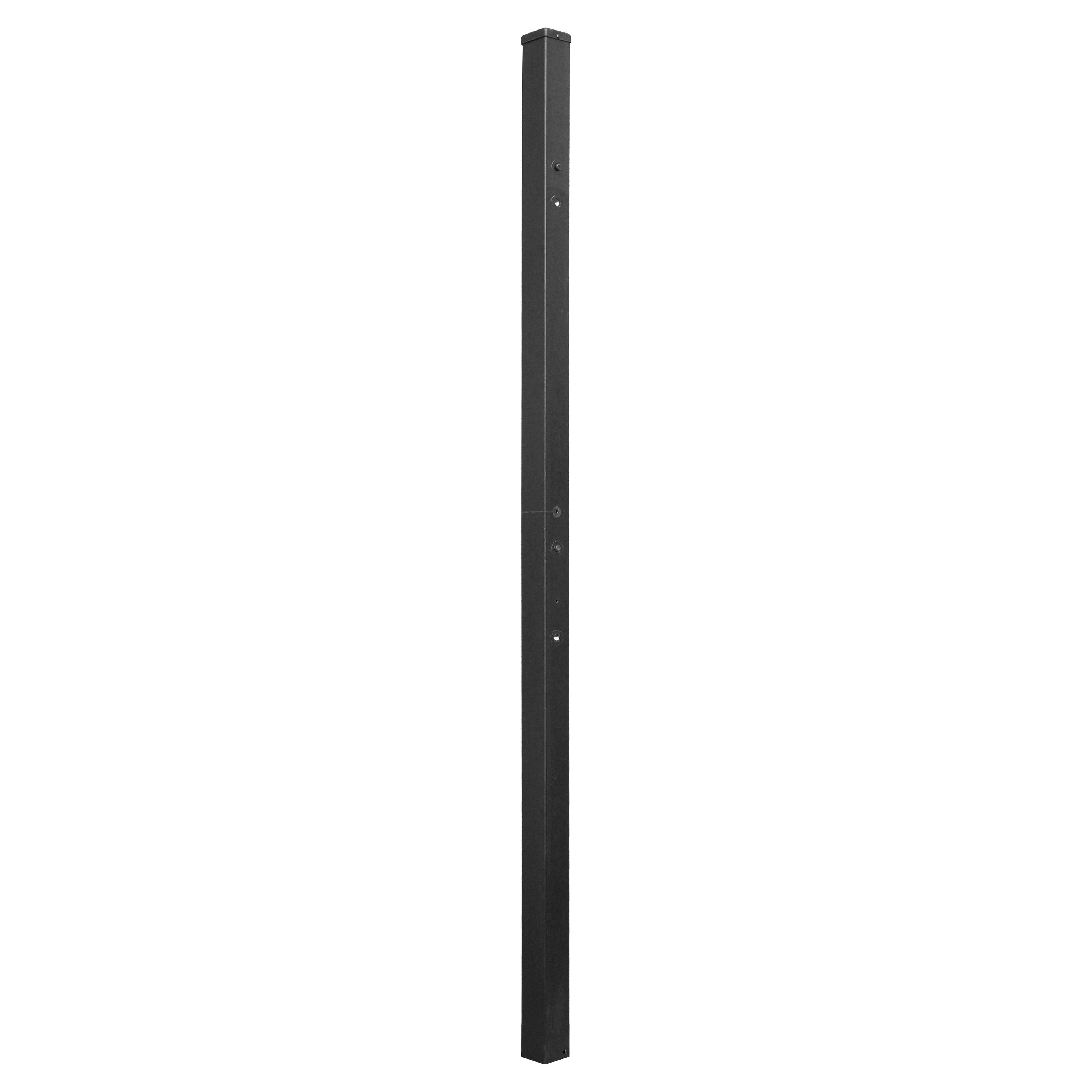Palo intermedio per recinzione Luxury in ferro finitura verniciato Nero H 150 cm | Leroy Merlin
