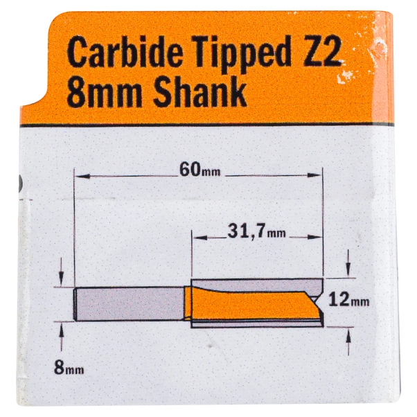 Fresa CMT Per Canali In Legno - Diametro 12mm, Lunghezza Taglio 31.7mm, Serie Lunga - Foto 8