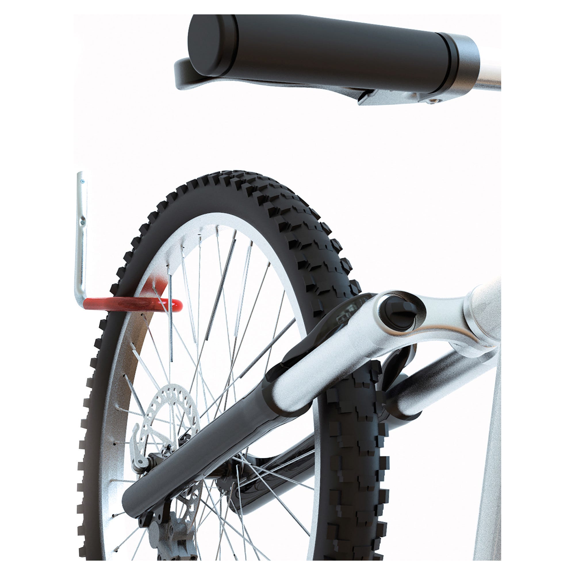 Portabici Da Muro Ganci Per Biciclette Da Muro QH-Shop Ganci Da Parete Gancio Garage Muro Grande Universale Multifunzionale Doppio Gancio In Acciaio Con Vite Per Organizzare Tubo Da Giardino Biciclette Utensili Elettrici