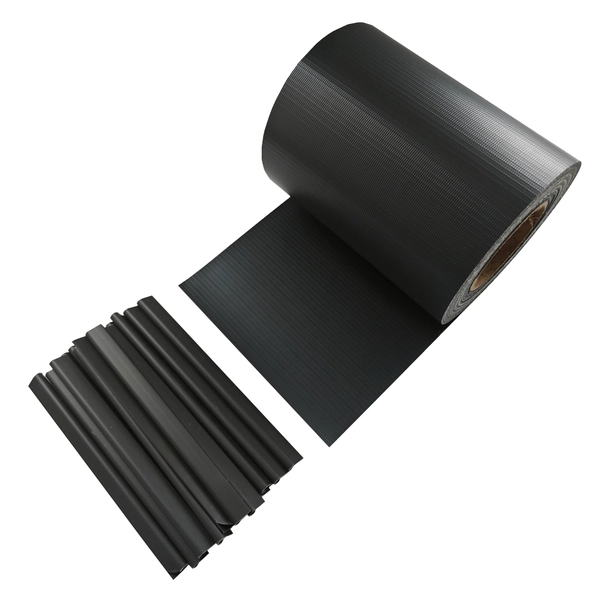 Rotolo Recinzione PVC TecTake 19cm X 35m Antracite - Con Clip Di Montaggio, Antivento E UV - Foto 3