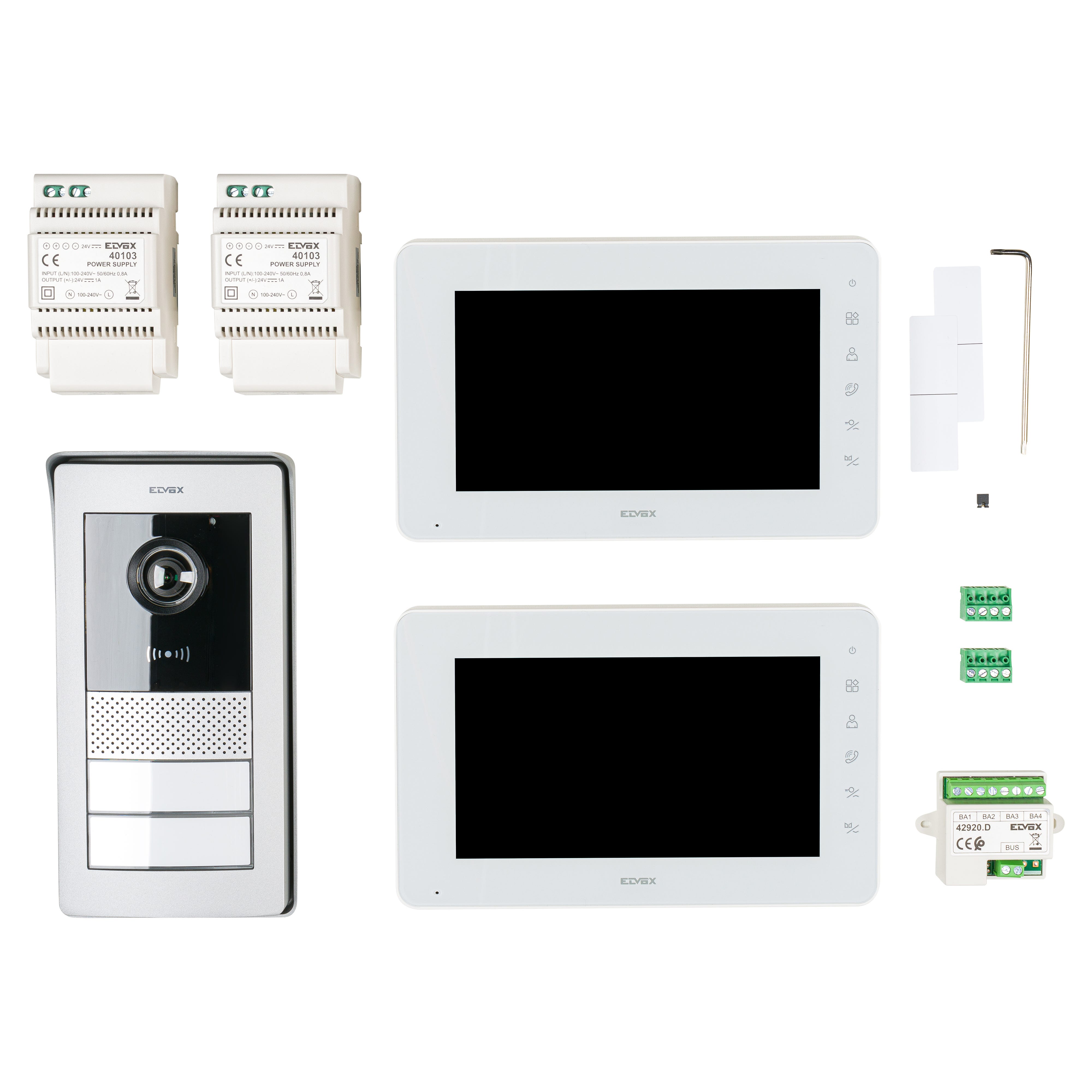 Kit Videocitofono Vimar K40930 Con Monitor 7'' A Colori E Telecamera Bullet 1080p IP66 - 4