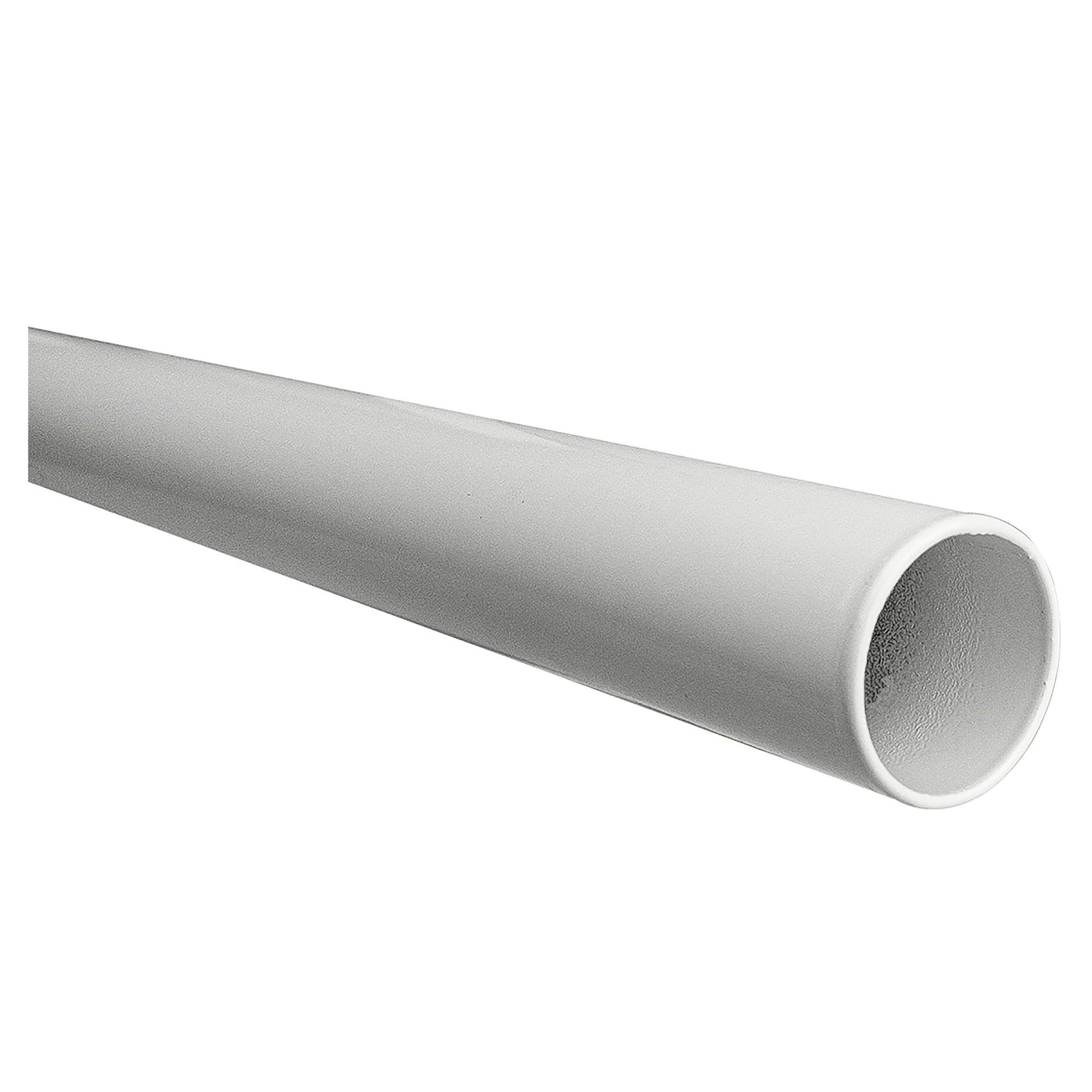 Raccordo Per Tubo PVC 1 1/2 Pollice - Bianco, Diametro 38mm Con Vite E Terminale Angolare
