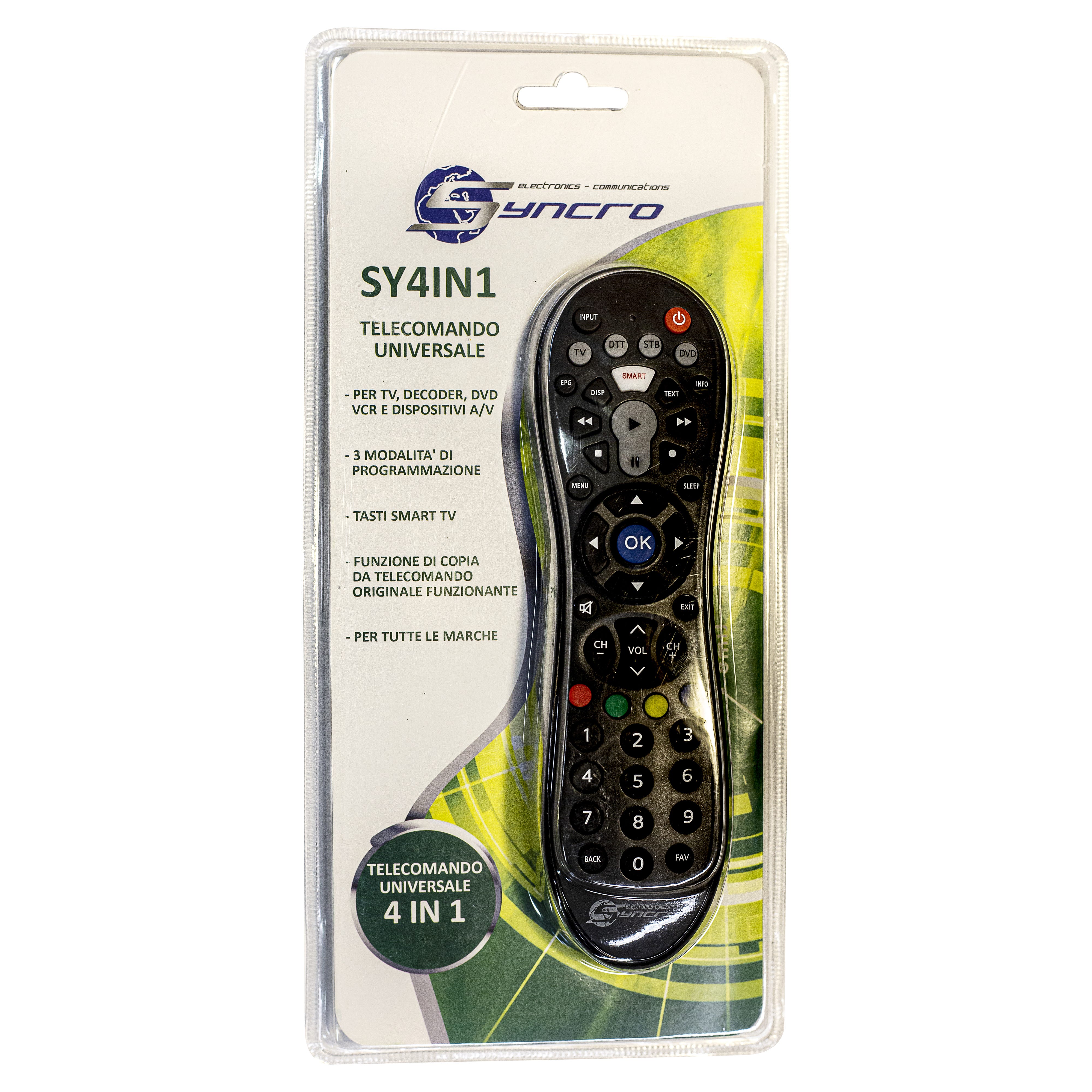 Telecomando Universale BRAVO TECHNO3 Per TV E Decoder Digiquest | Sostitivo Con 2 Anni Garanzia