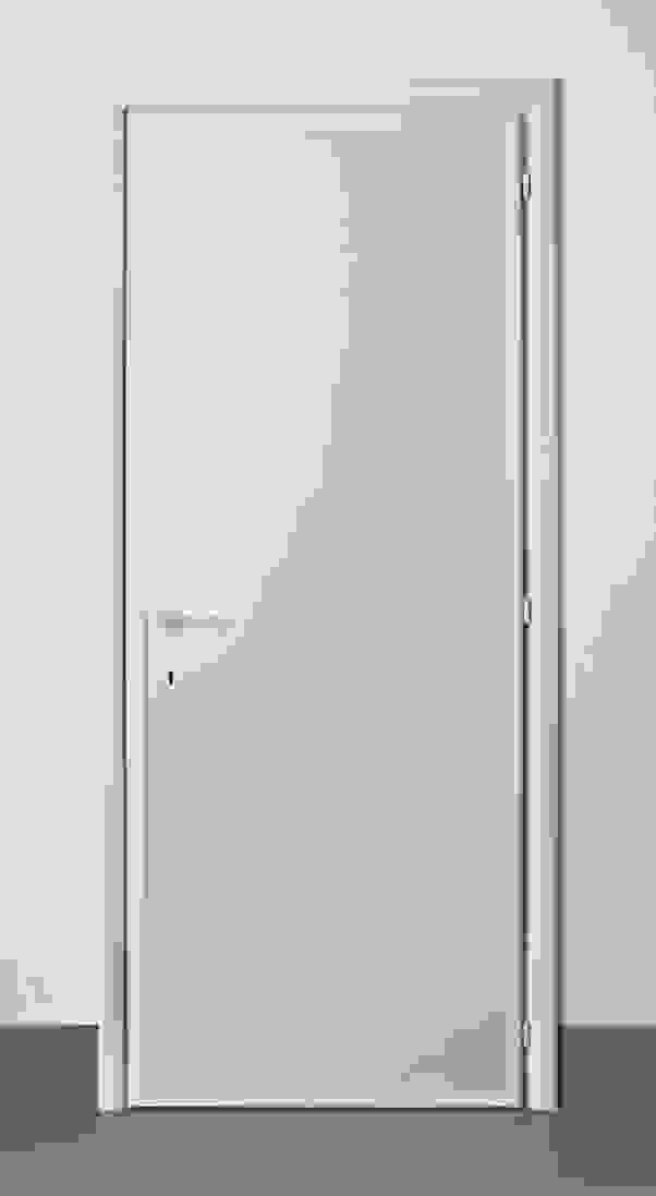 Targhetta Adesiva Per Porta INTERSUOLO | PVC Bianco 200x50mm | Personalizzabile Per Comunità E Uffici
