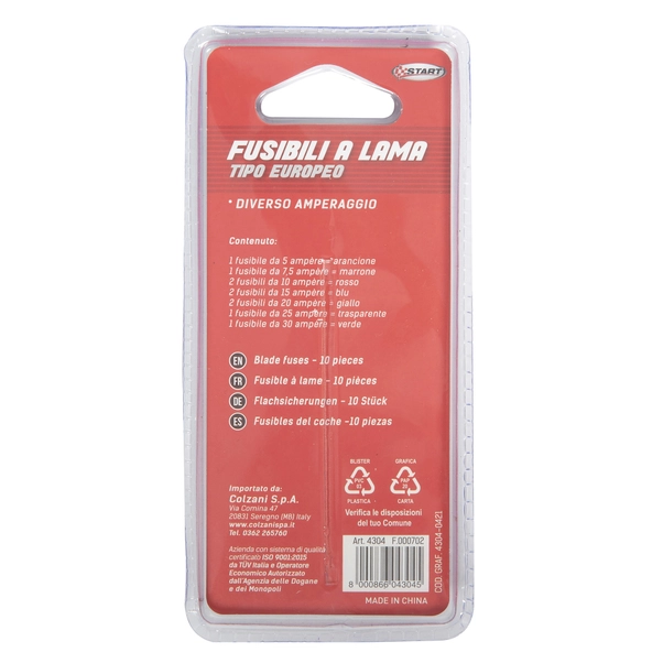 Mini fusibili a lama, 30 A, colore verde, per auto/camion/auto – 10/20 Mini fusibili a lama, 30 A, colore verde, per auto/camion/auto – 10/20