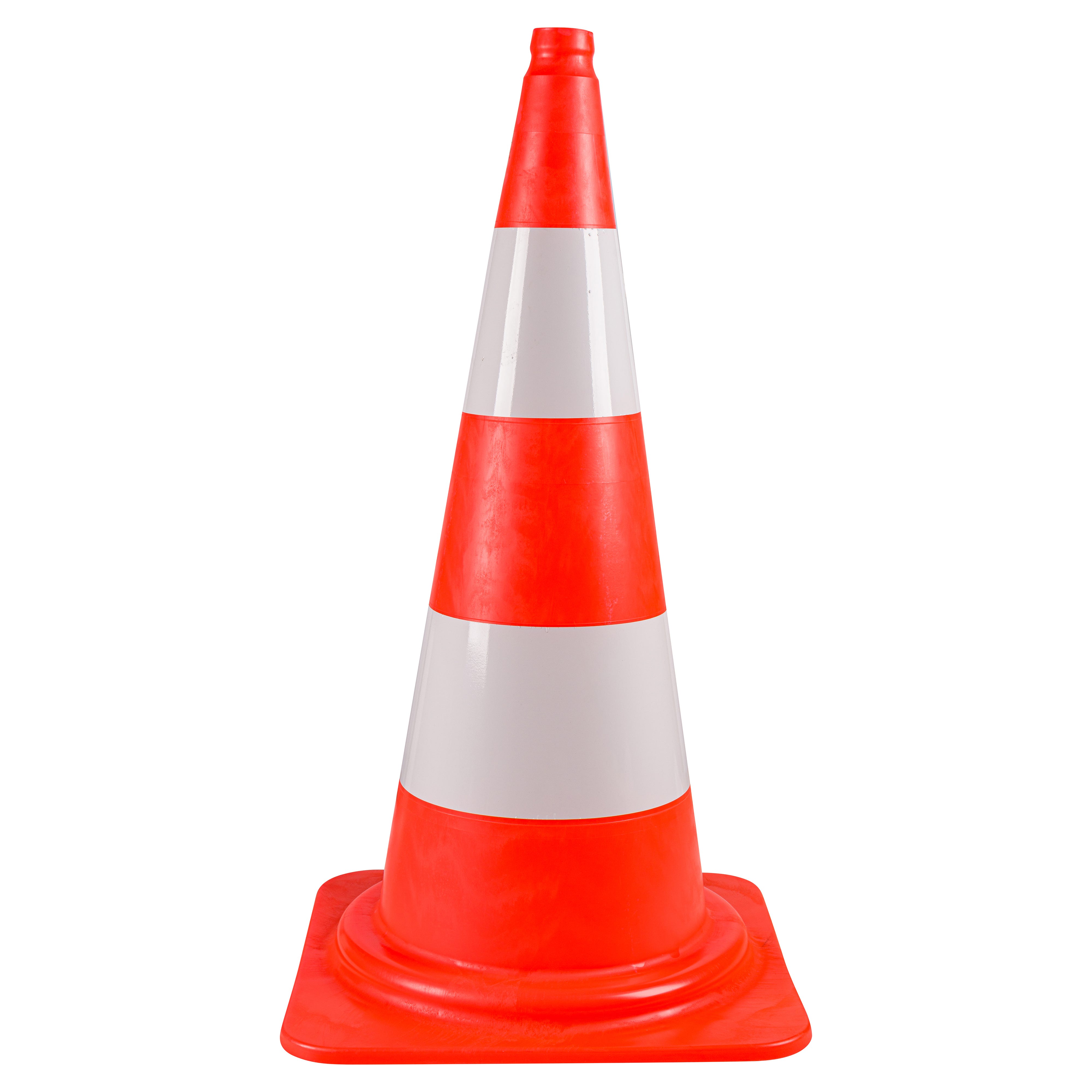Cono Di Segnalazione Con Rifrangente - 75 Cm Di Altezza - Forever Print - Uso Stradale E Cantiere - 5