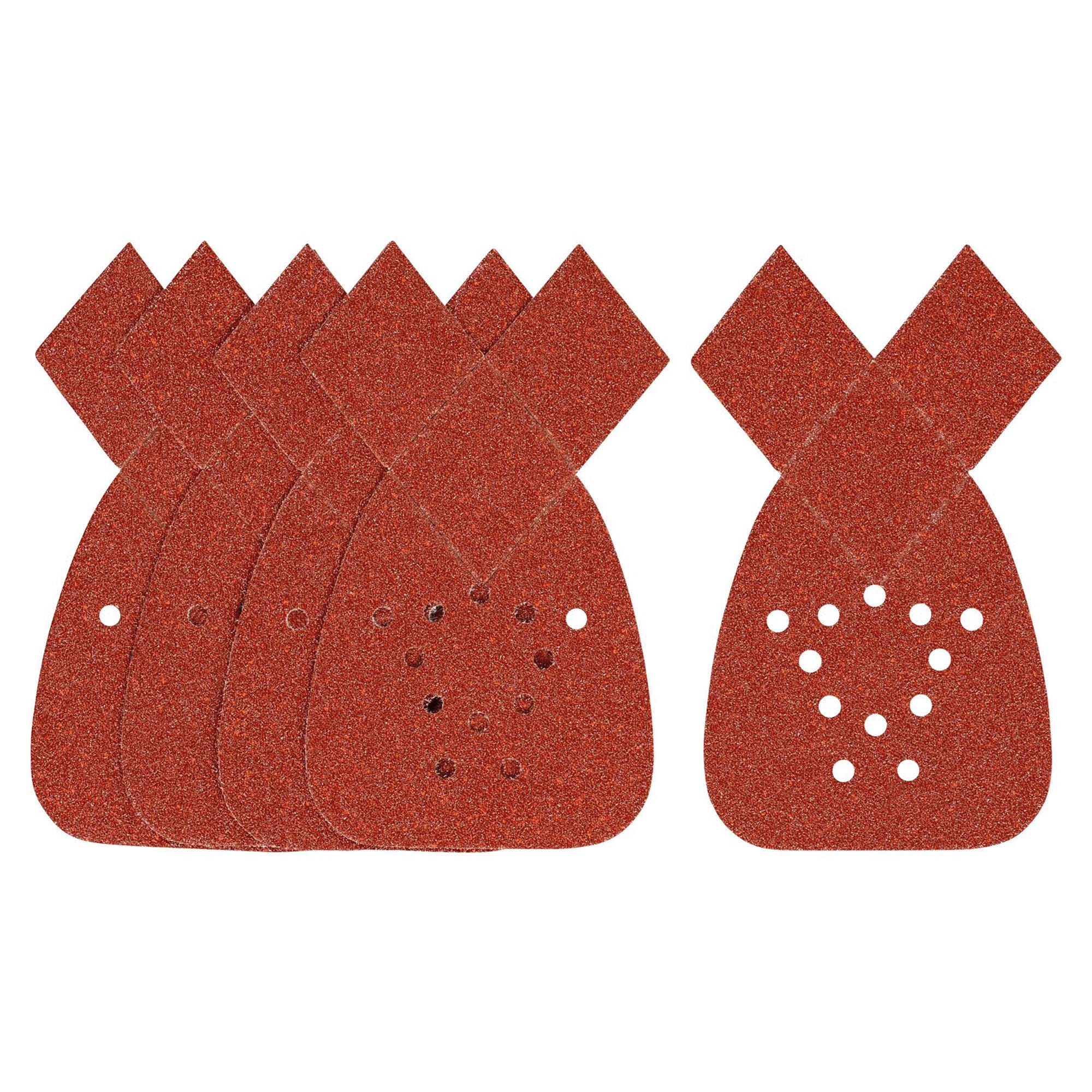 60 Fogli Carta Vetrata Triangolare - Grana 40-240 Per Levigatrice Mouse, Con 11 Fori Per Legno E Metallo