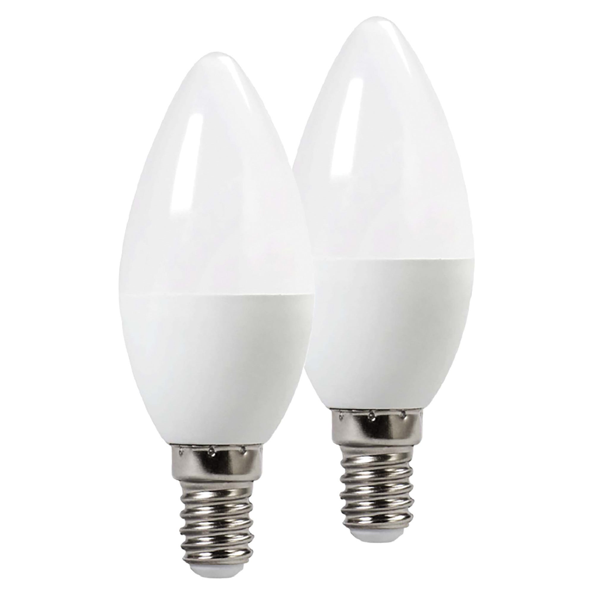 2 Lampadine Philips Candela B22 60W Bianco Opale - Vintage 46mm