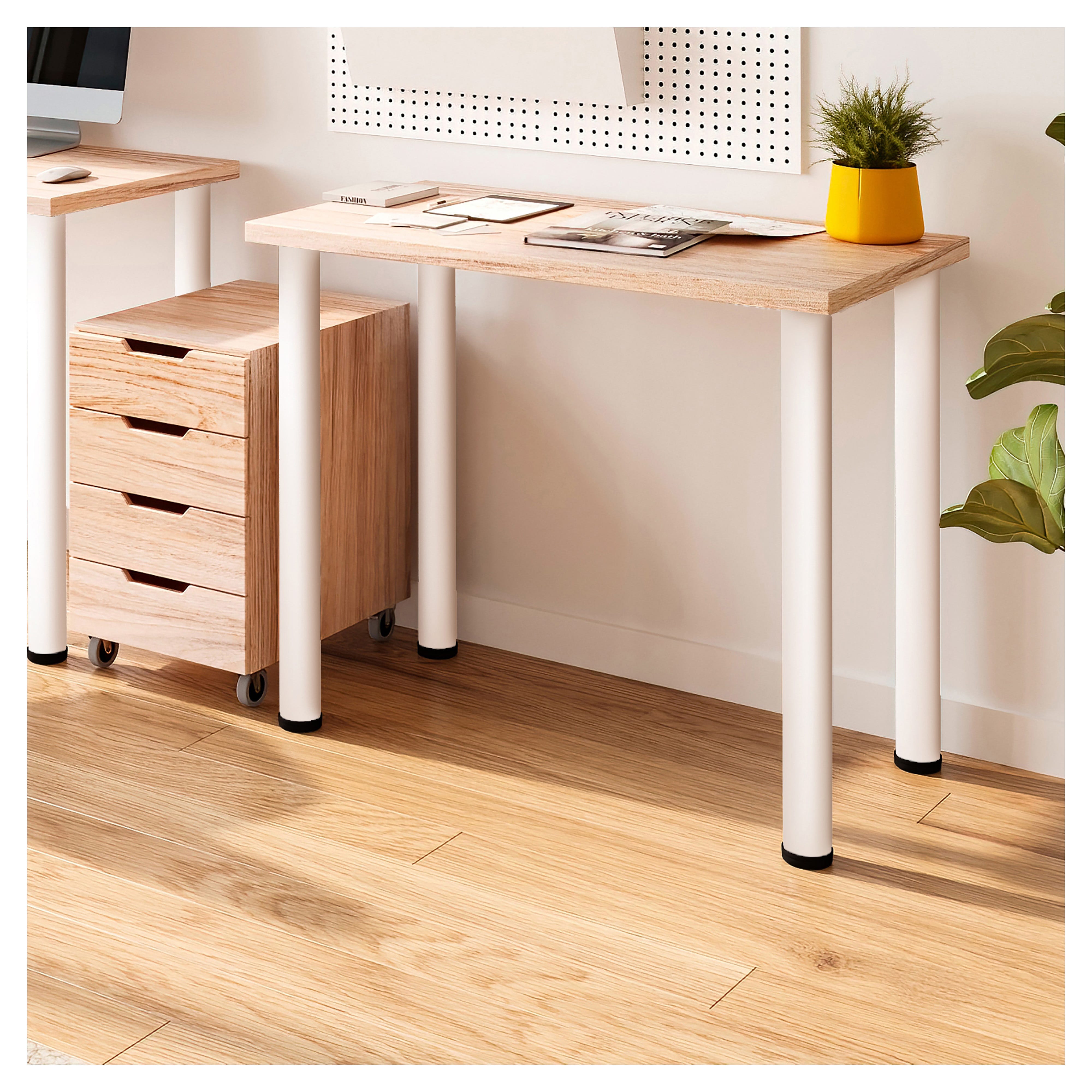 Gambe Per Tavolo Regolabili In Altezza Gedotec Tondo 710 Mm X 60 Mm - Argento/nero