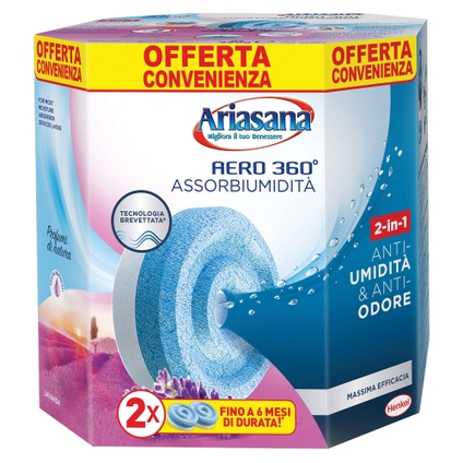 Ricariche Sali Mangiaumidità Ariasana - Busta Da 5 Pezzi Da 450 Gr Ciascuna, Universali Per Deumidificatori - Foto 12