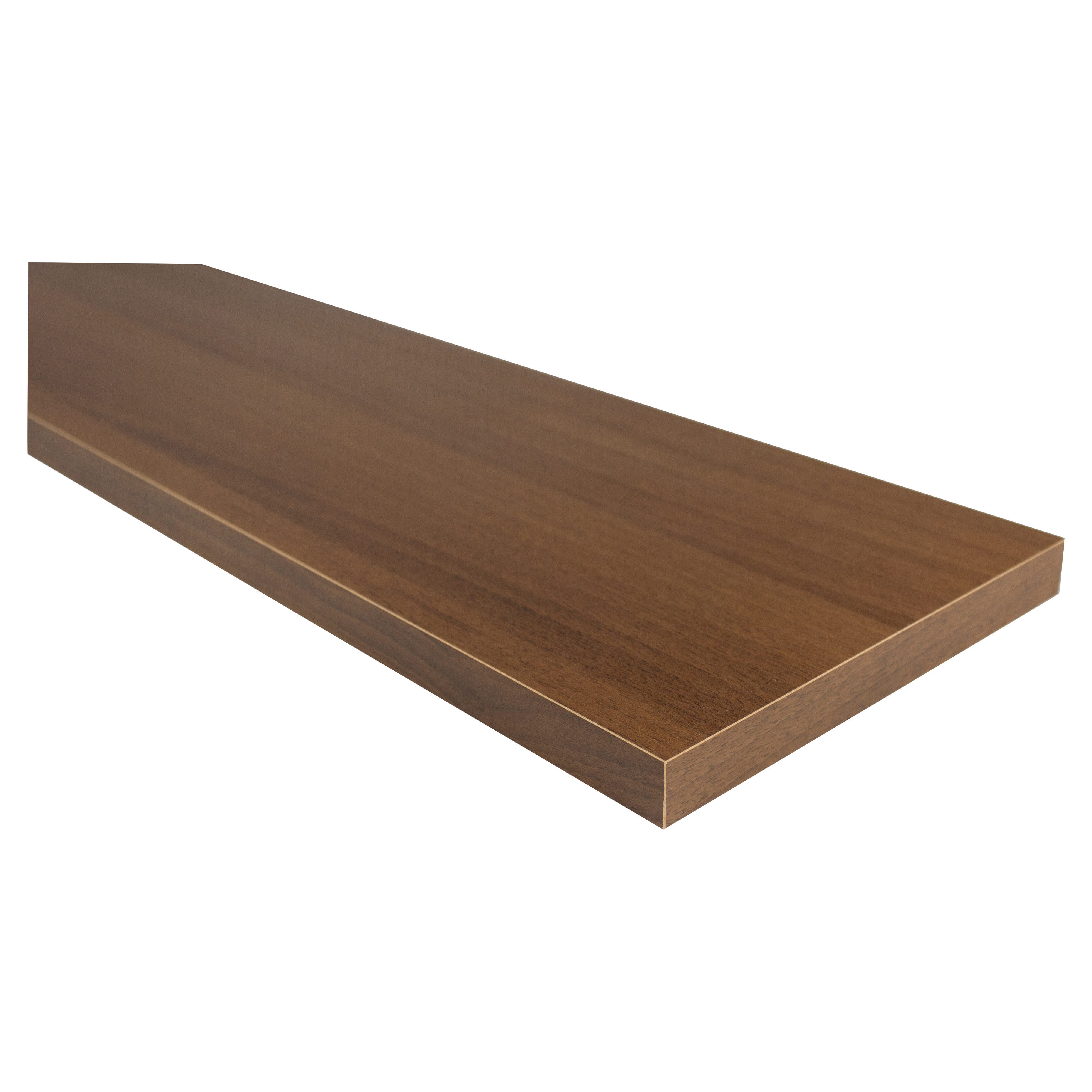 MENSOLA PLAN BASIC NOCE BERGL40xP15 cm SPESSORE 25 mm