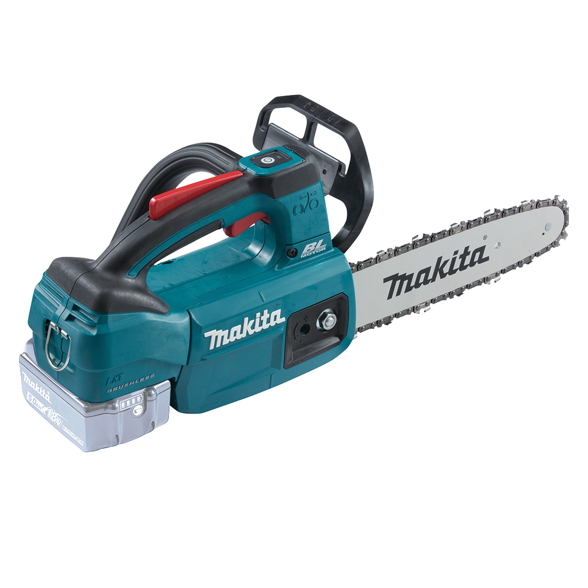 Mini Motosega A Batteria 6 Pollici Compatibile Makita 18V - Kit 2 In 1 Con Guide 15 E 20 Cm, Lubrificazione Automatica