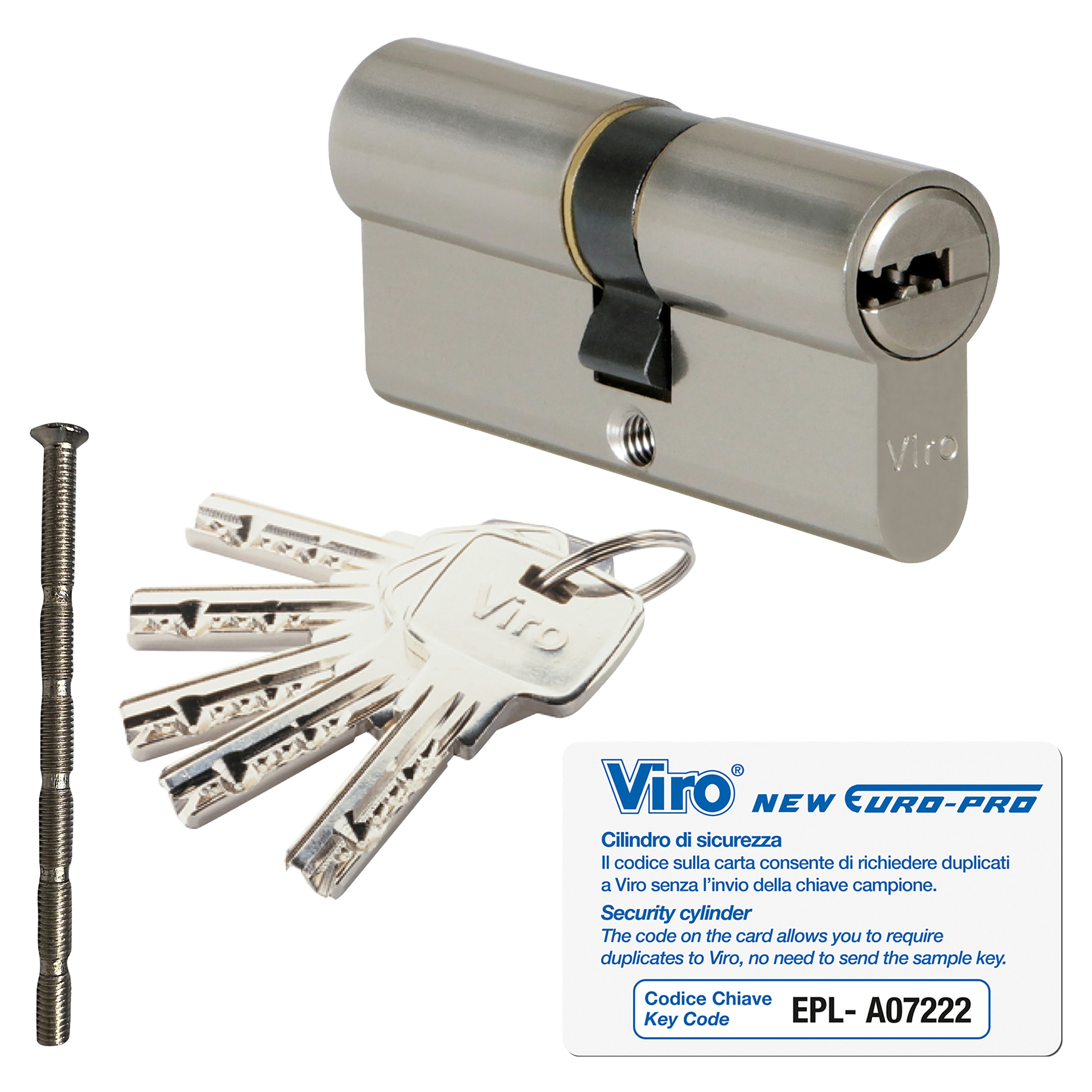 Serratura A Chiavistello Design 5 Per Porta D'ingresso, Cilindro Da 40 Mm Acciaio 3 Chiavi Bronzo Thirard 3150260715057 - Foto 13