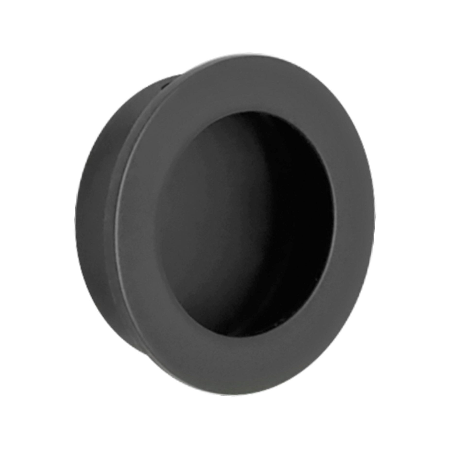 MANIGLIA ACCIAIO INOX 201 AD INCASSO NERO OPACO Ø 40 mm INCASSO 35 mm