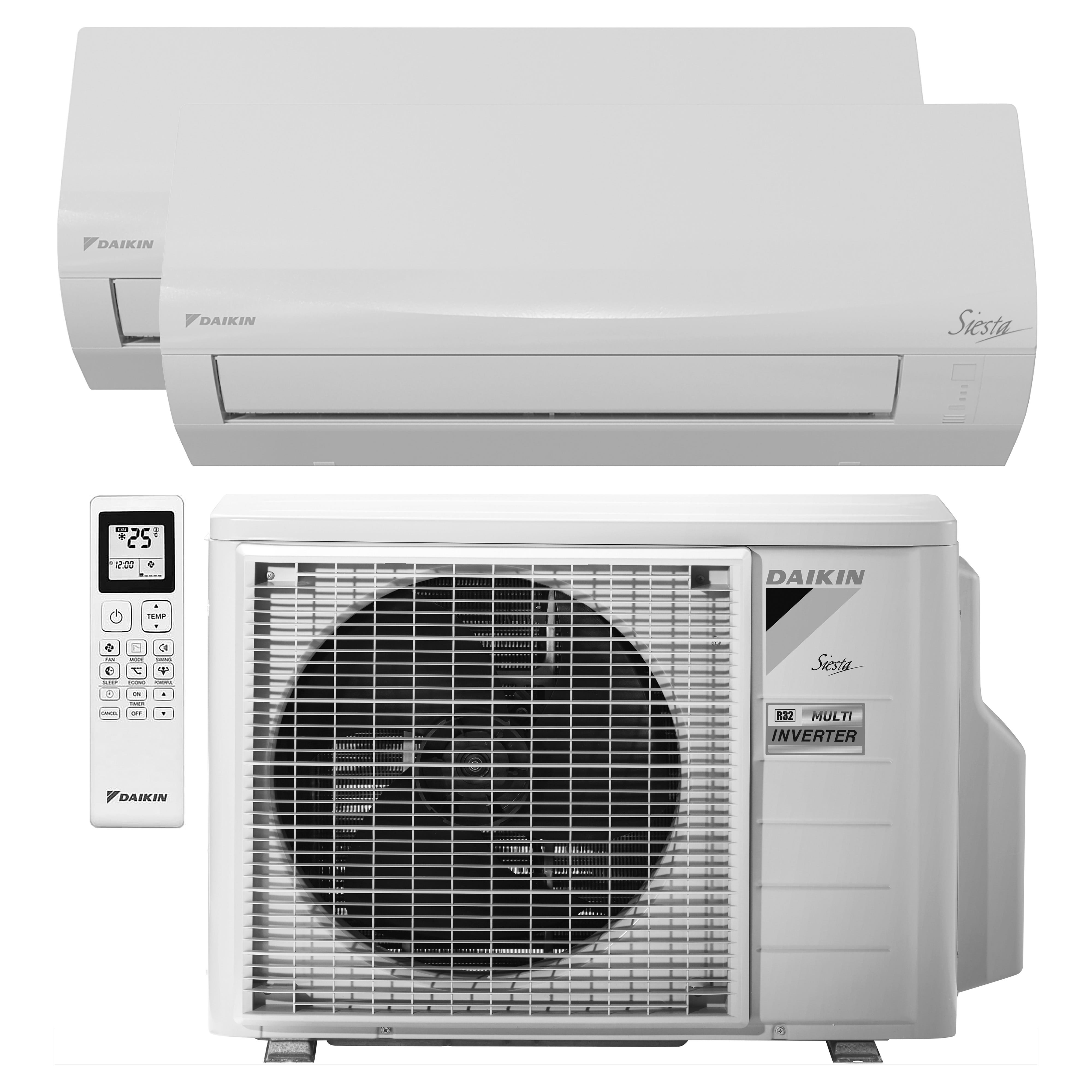 climatizzatore condizionatore daikin inverter dual split 2mxm50+12000+12000 serie perfera wi-fi classe a+++ gas r 32