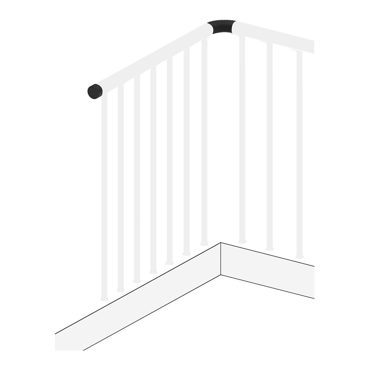 Ringhiera Scale Alluminio 6"1.8m Corrimano Per Scale Bianco Capacit&agrave;