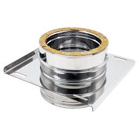 Faldale Inclinato In Acciaio INOX 304 Per Canna Fumaria - Diametro 130mm - Foto 4