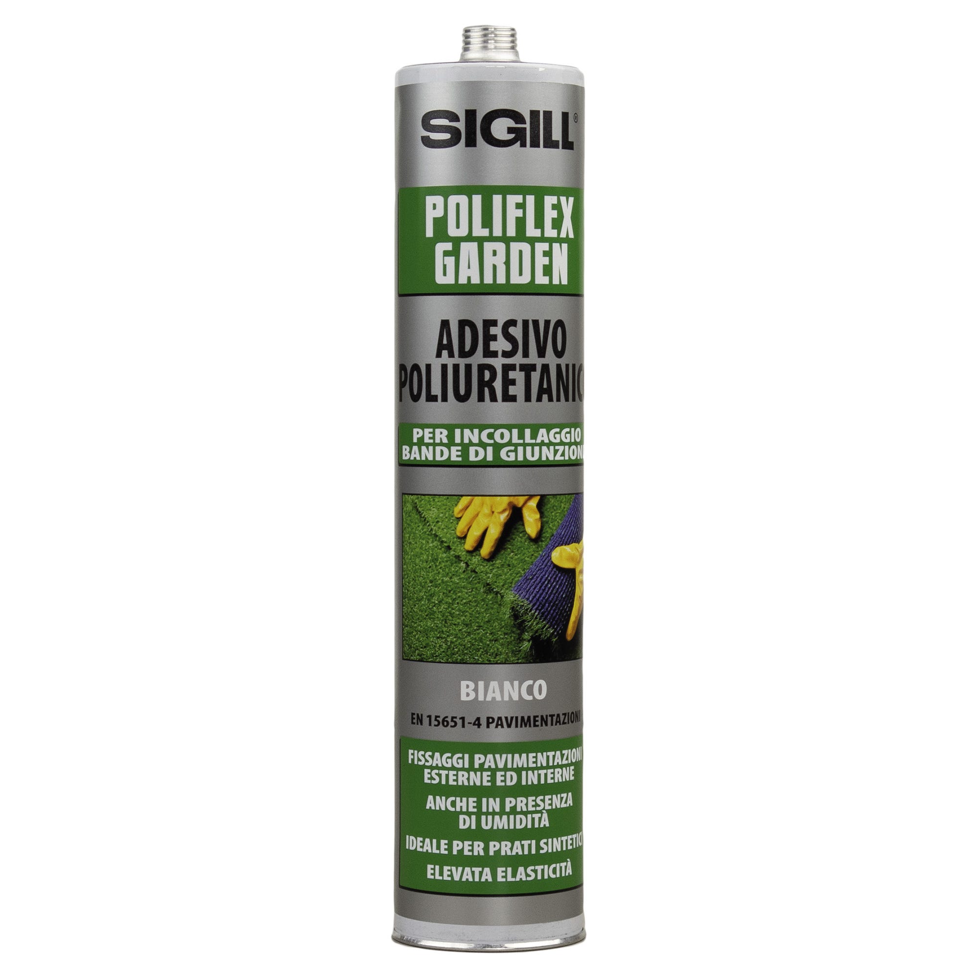 ADESIVO POLIURETANICO NPT 310 ml  BIANCO PER BANDE DI GIUNZIONE ERBA SINTETICA