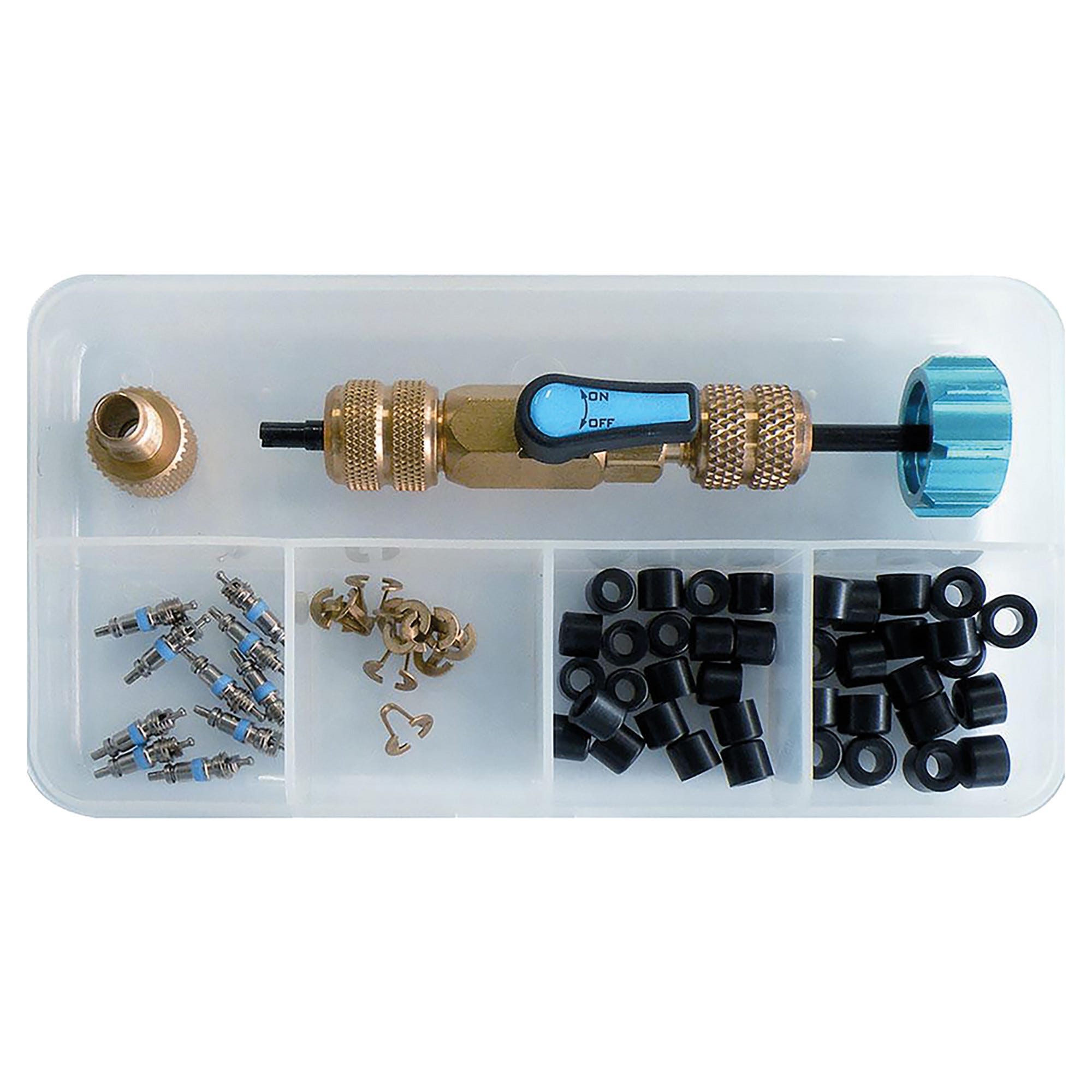 Vacuomètre Avec Robinet 1/4 SAE – Manomètre 0-100 KPa Pour Pompe à Vide Clim Et Frigorifique