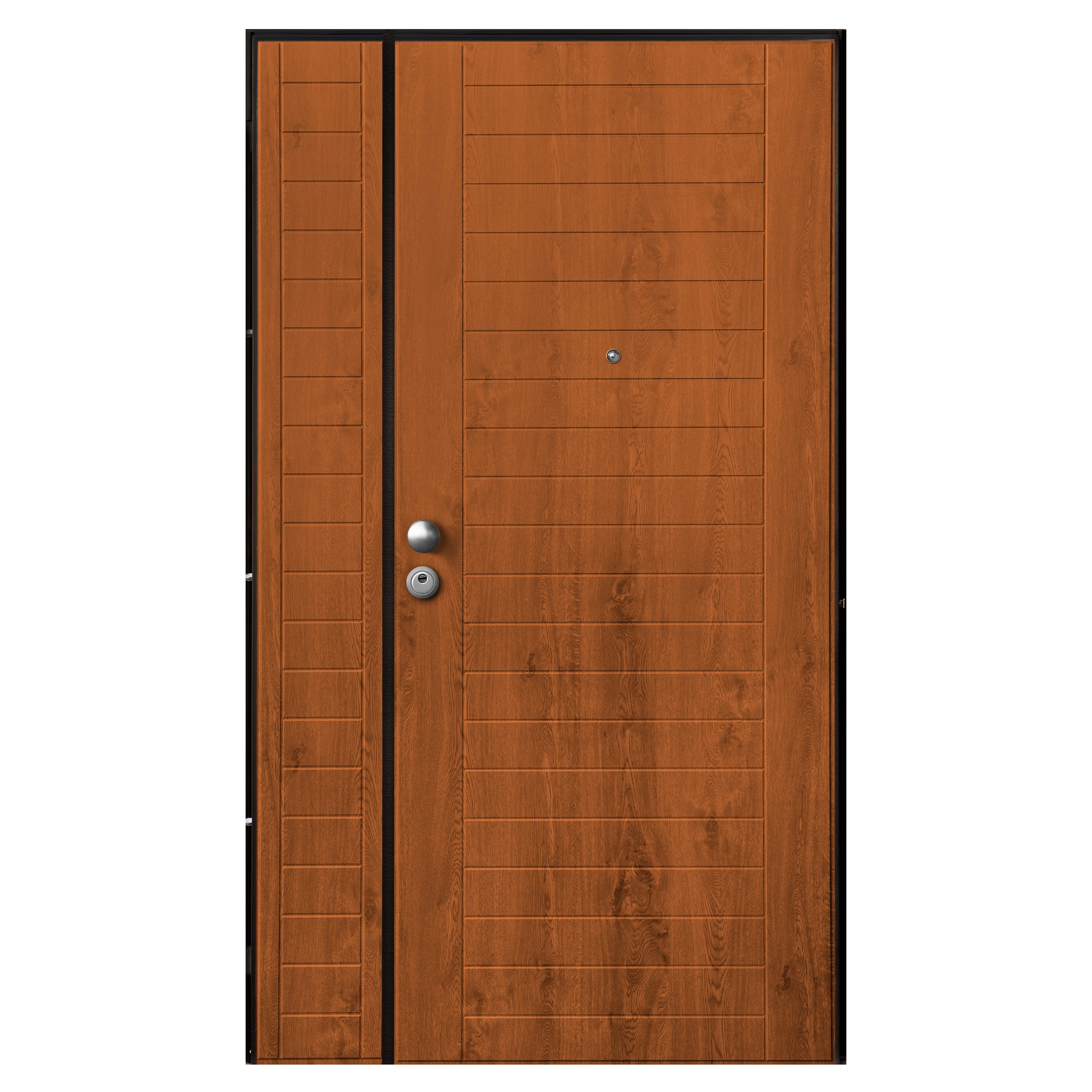 Portone Blindato P12 Con Effetto Legno - Apertura Interna Destra | Isolamento Lana Di Roccia - Foto 3