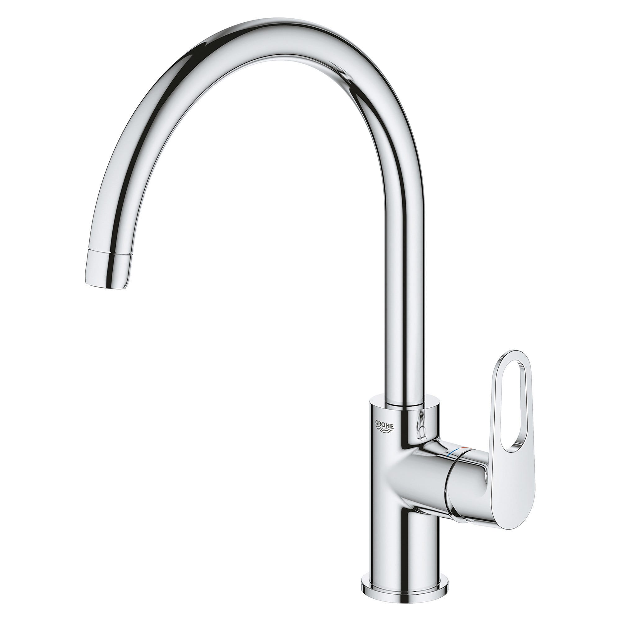 MISCELATORE LAVELLO GROHE START CROMO BOCCA ALTA 31555001 miscelatore-lavello-grohe-start-cromo-bocca-alta-31555001
