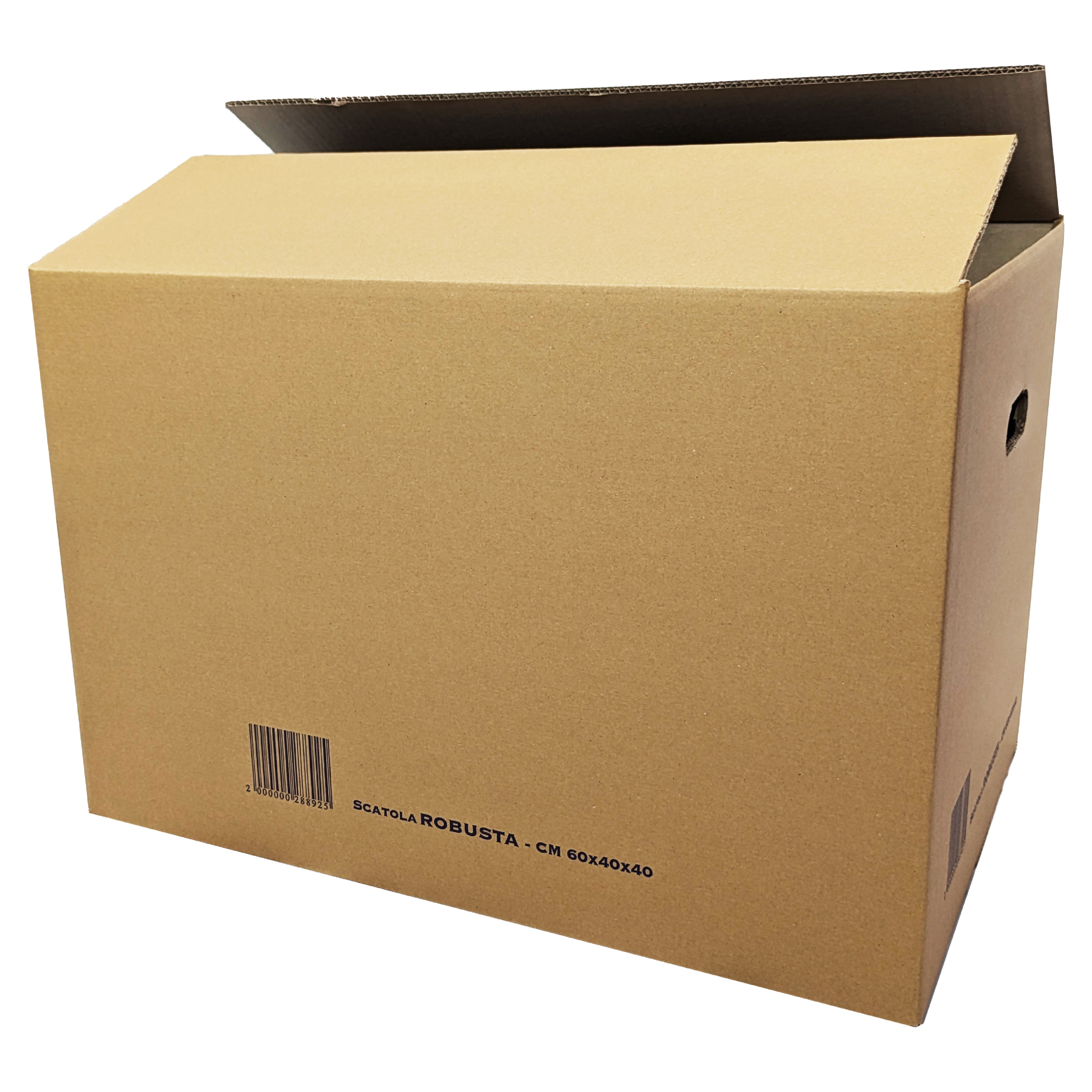 SCATOLA PER IMBALLO IN CARTONE 60x40x40 cm (LxHxP) CARTONE DOPPIA ONDA