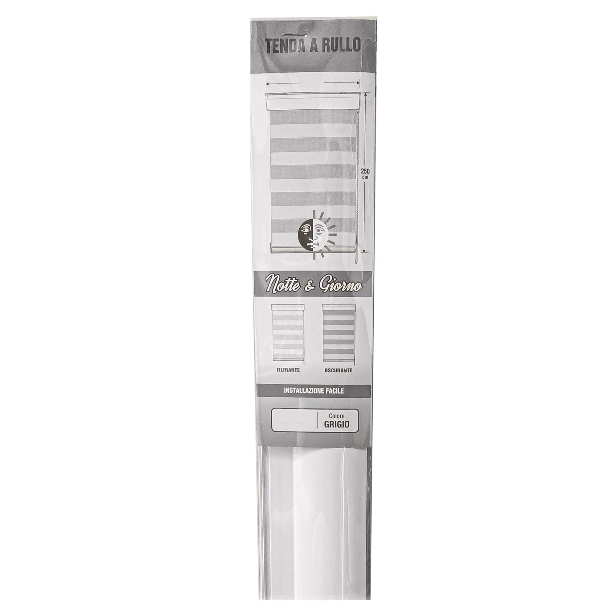 STRMAX Zebra tende a rullo a doppio strato tende a rullo filtranti luce giorno e notte, altezza 185 cm (colore: nero, dimensioni: 76 x 185 cm