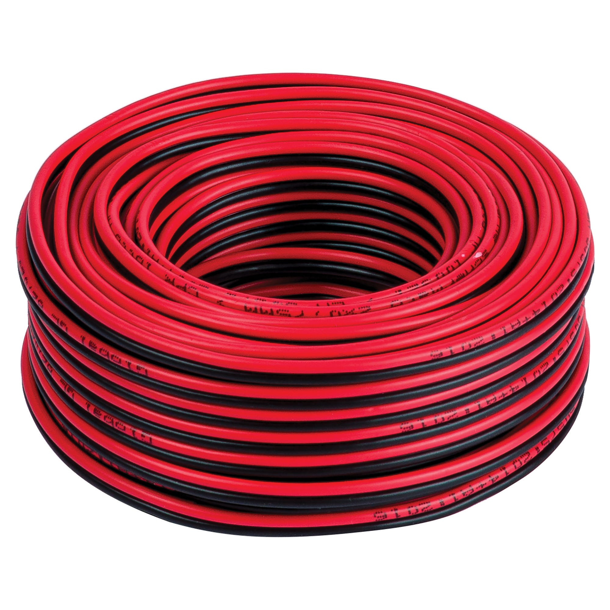 Cavo Per Altoparlante Rotondo 2 X 0,75 Mm² – Nero – 25 M – RCA – Cavo Per Installazione PA – Cavo Audio – Box Cavo