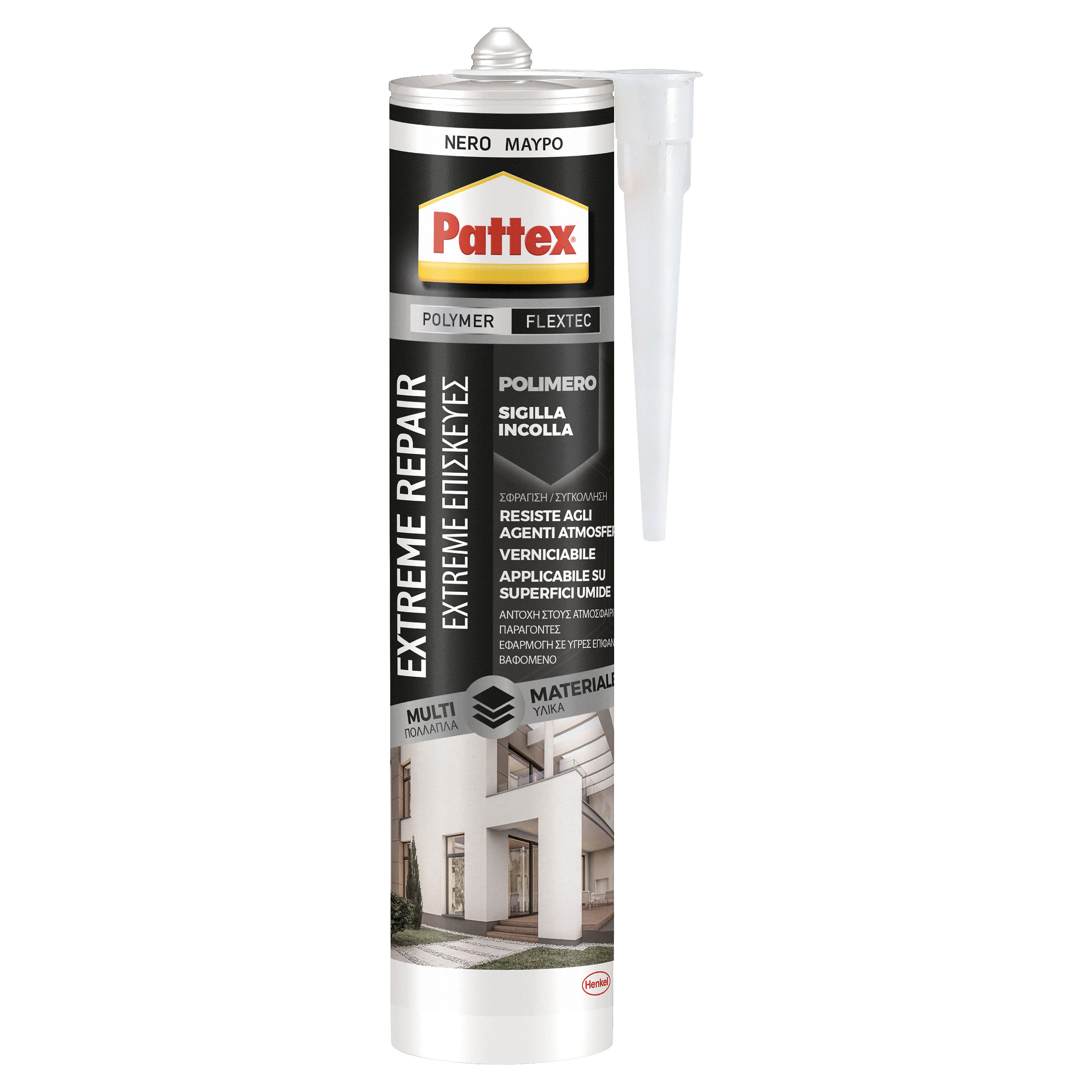 Collante Universale PETEC 94729 -40&deg;C +100&deg;C&deg;C, Nero, Contenuto: 290ml