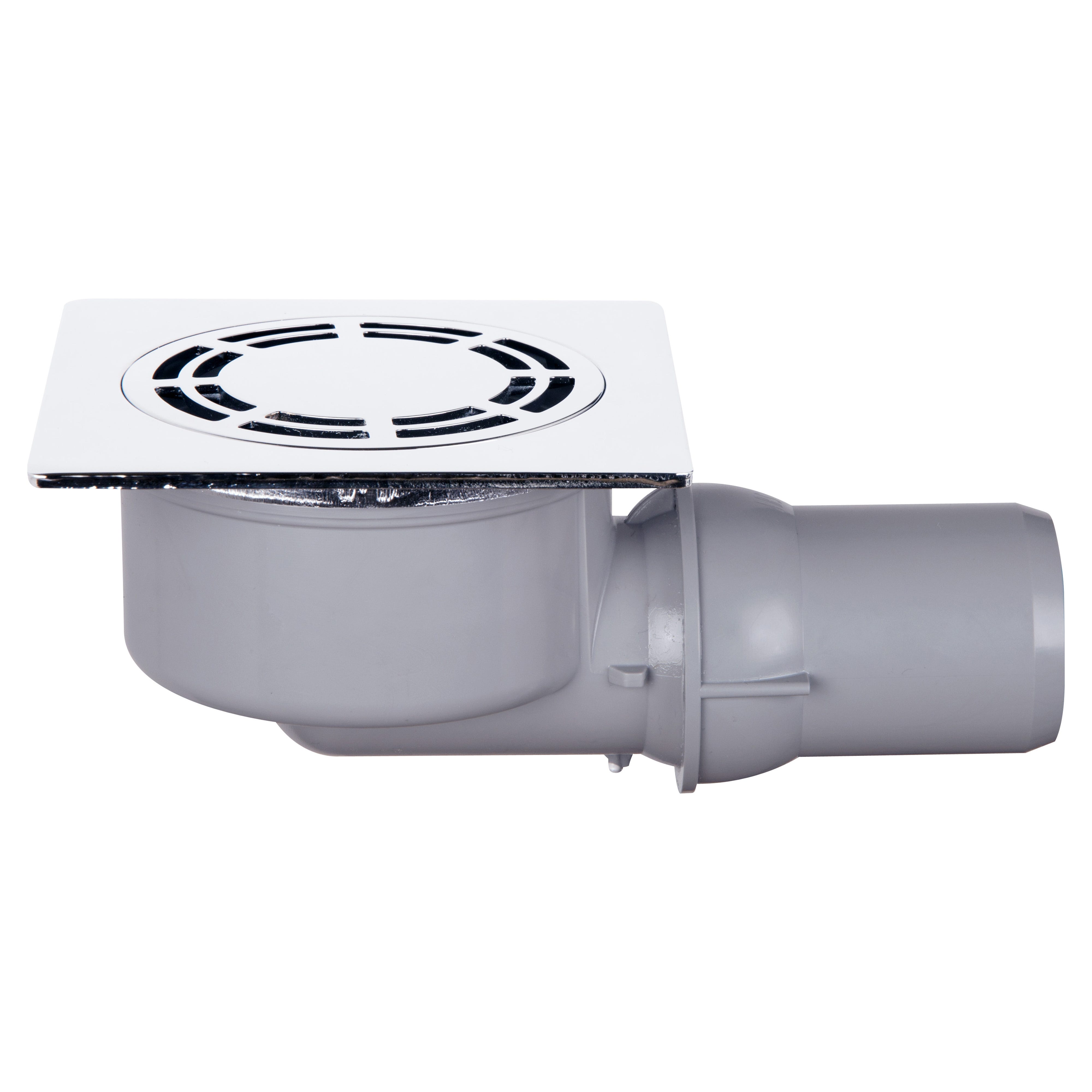 GRIGLIA SCARICO A PAVIMENTO BAGNO DOCCIA VASCA IN ABS CROMATO 95 x 95 x