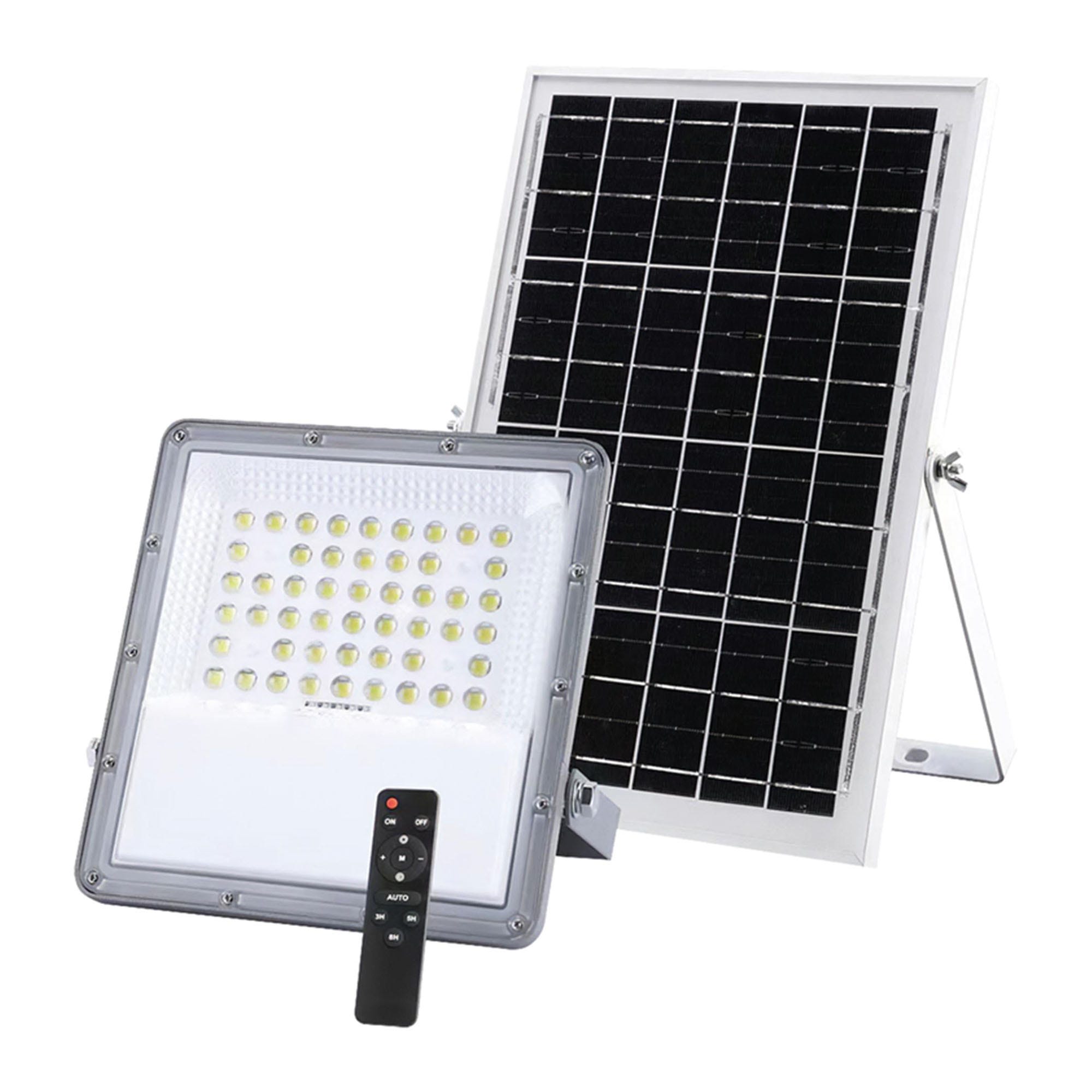 RIBIMEX PRSPOTSOL9 Proiettore LED Solare 9W Con Sensore Movimento Per Esterno