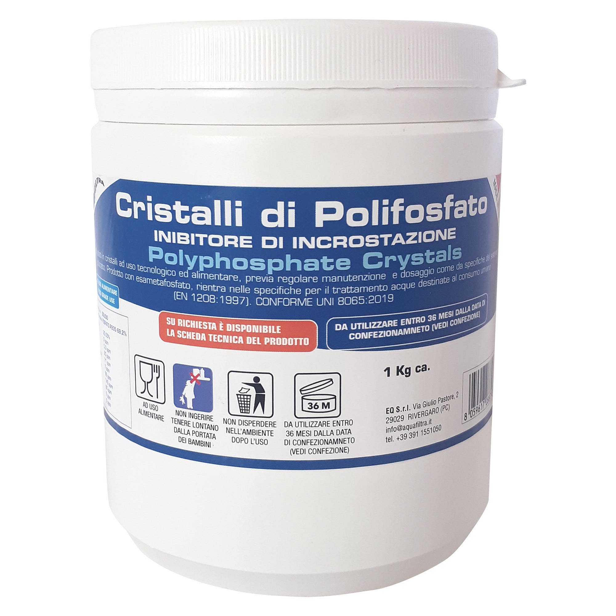 CRISTALLI POLIFOSFATI PER LAVATRICE LAVATRIX 8500.8920 GF - 500gr Anticalcare