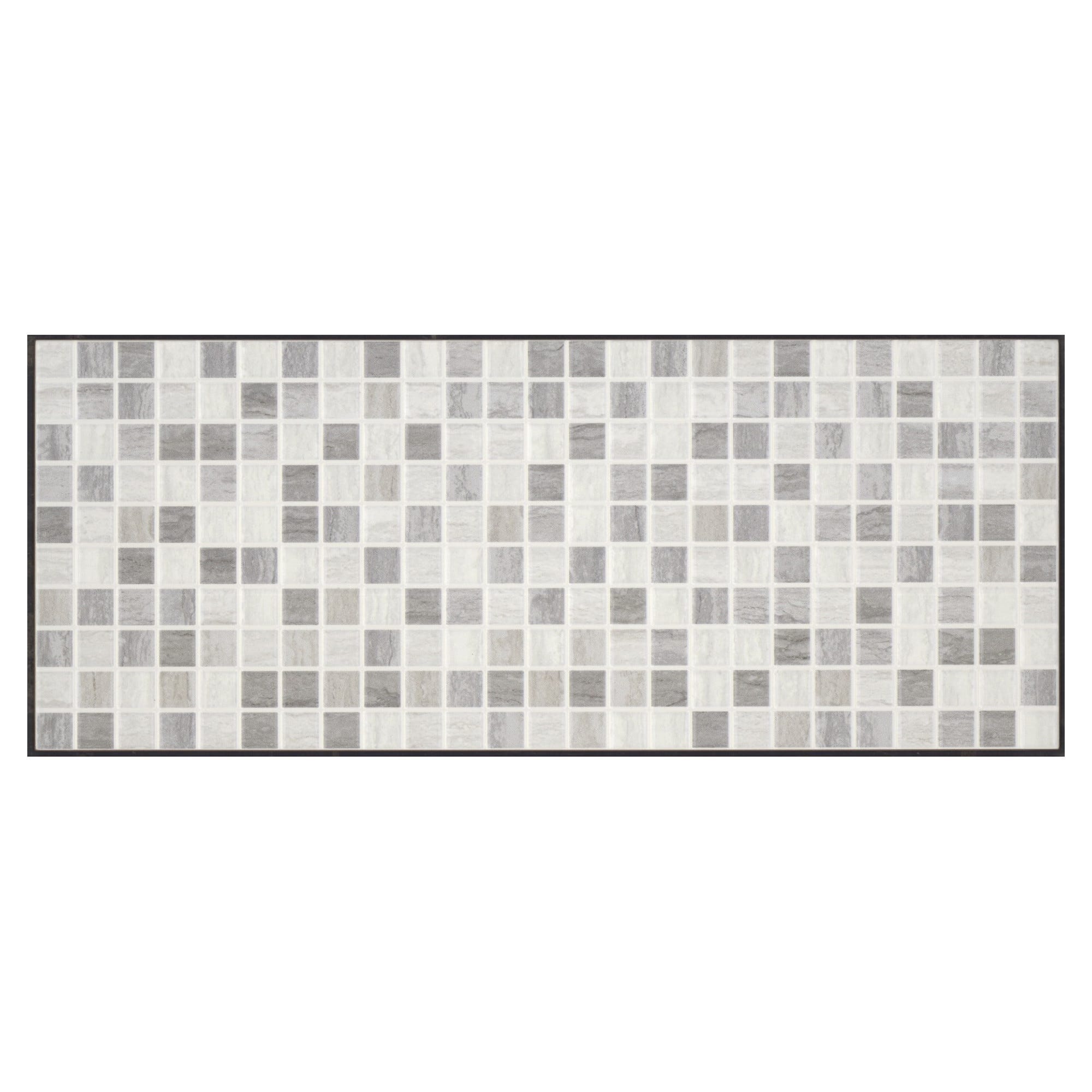 Piastrelle Mosaico In Marmo Nero Grigio Antracite - Foglio 305x305 Mm Per Pavimenti E Pareti Bagno/Cucina - Foto 7