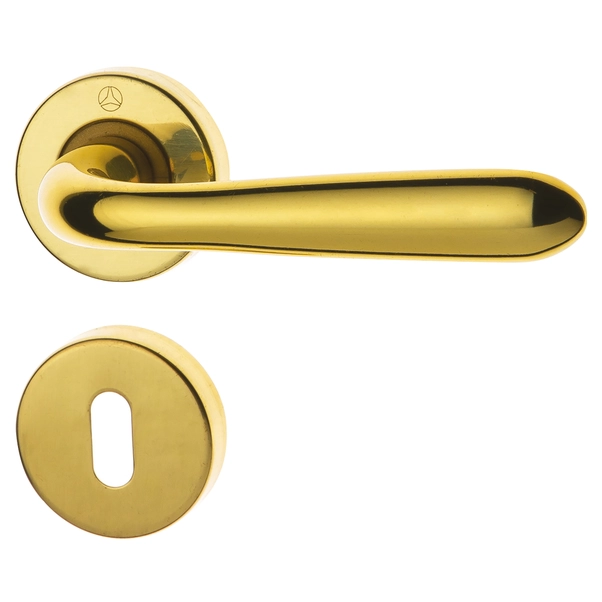 Maniglia per porta - CIH2000 /PBTC Q - Dauby - in ottone spazzolato Maniglia per porta - CIH2000 /PBTC Q - Dauby - in ottone spazzolato