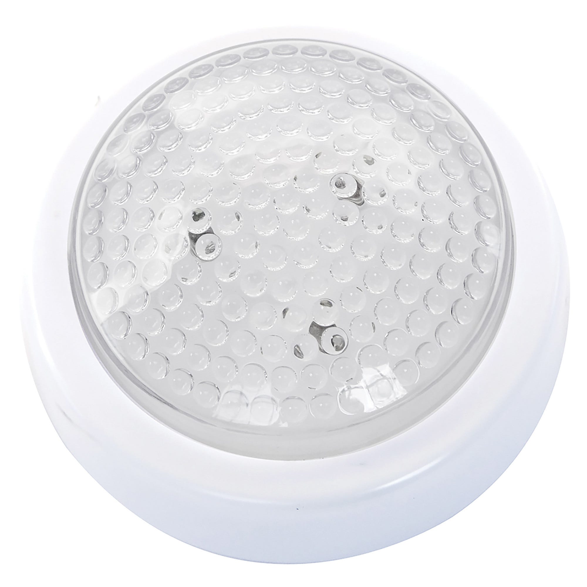 PUSH LIGHT LED TONDA BIANCA 3 BATTERIE 1,5V AA NON INCLUSE