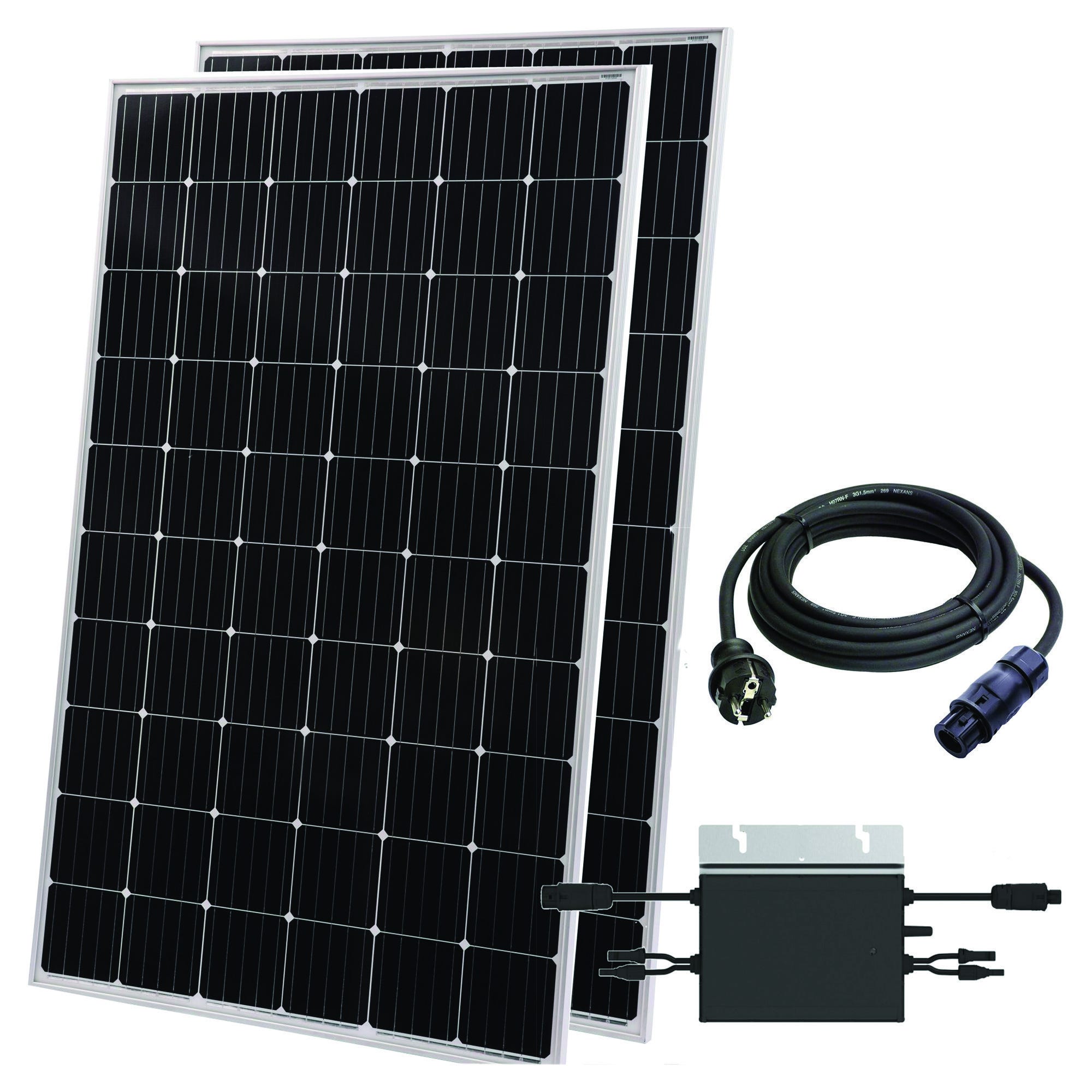 Kit Impianto Solare Da Balcone Solarway - 4 Pannelli 500W + Inverter 2000W, Set Completo - Foto 6