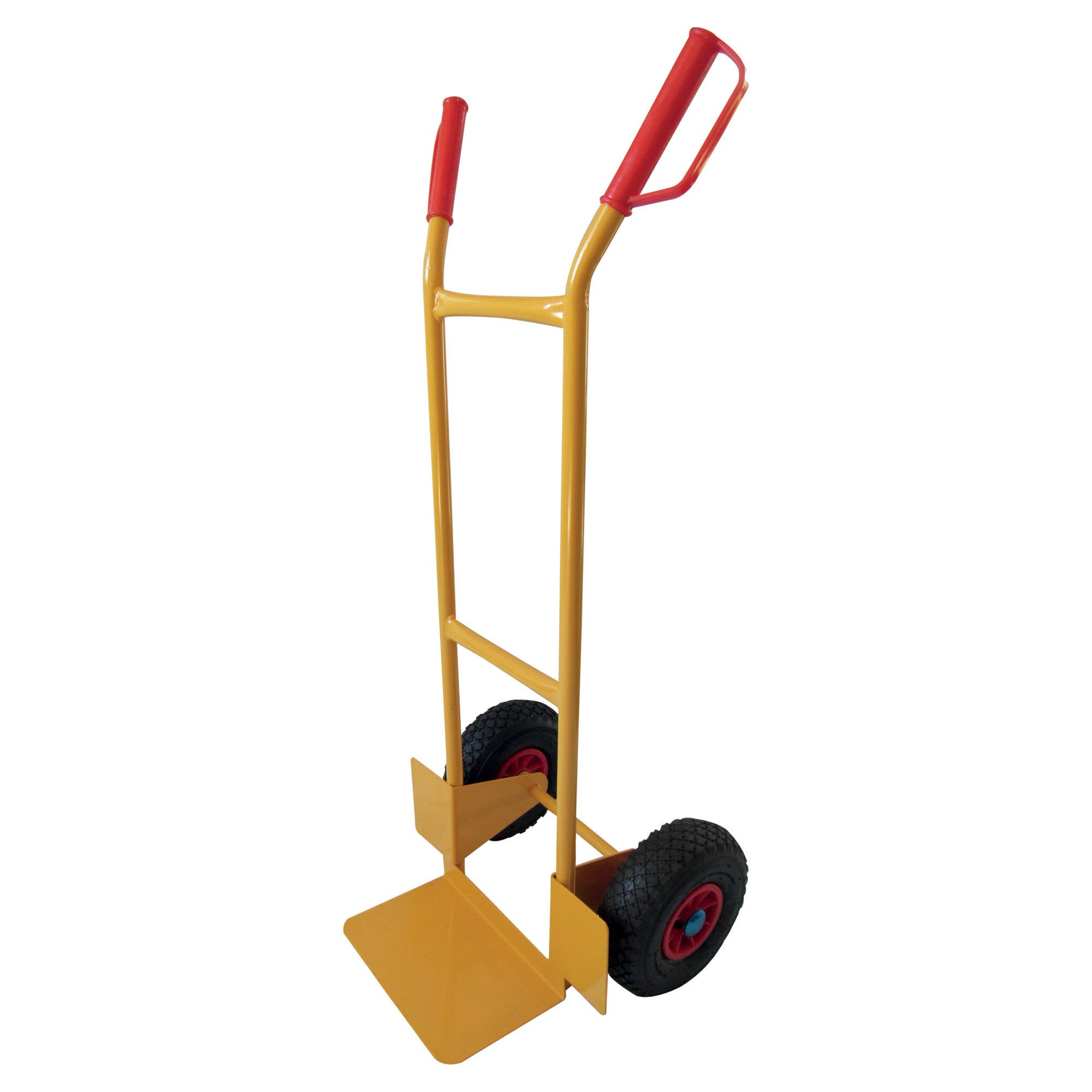 CARRELLO IN ACCIAIO RUOTE PNEUMATICHE PORTATA 200 kg ...