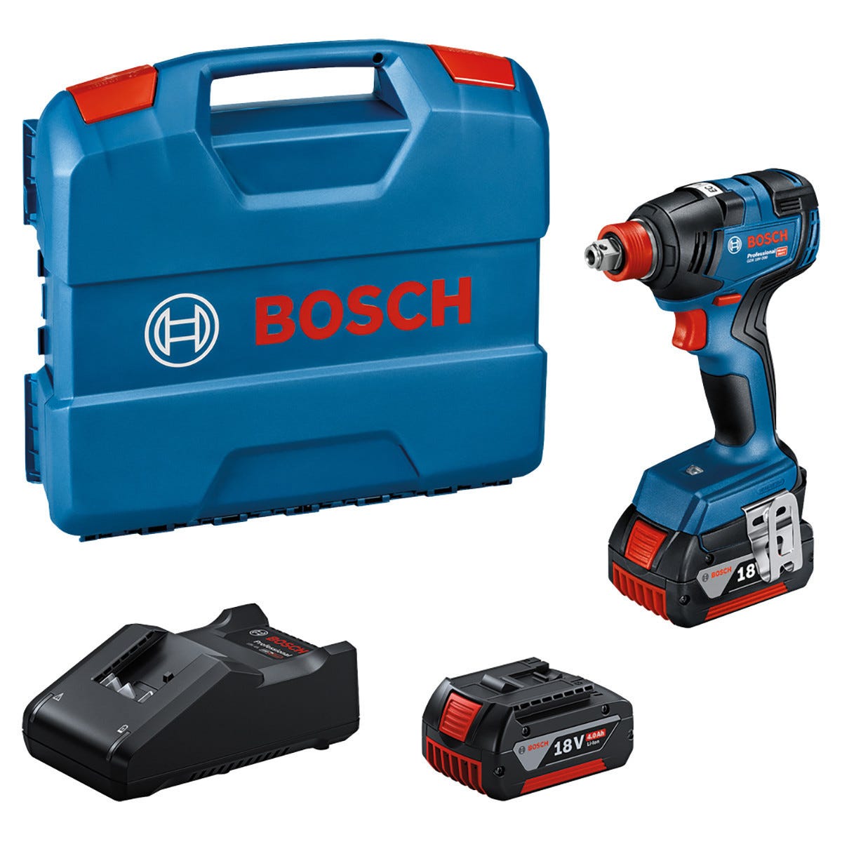 Avvitatore A Batteria Bosch Professional GDX 18V-200 - Senza Batteria, Massa Battente, 2 In 1 - Foto 8