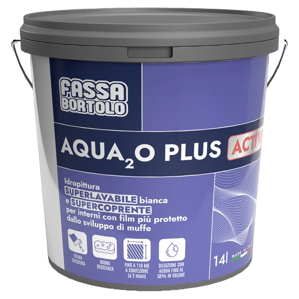 IDROPITTURA SUPERLAVABILE FASSA 14 l BIANCA ANTIMUFFA 7-8 m CON 1 l A 2 MANI IDROPITTURA SUPERLAVABILE FASSA 14 l BIANCA ANTIMUFFA 7-8 m CON 1 l A 2 MANI