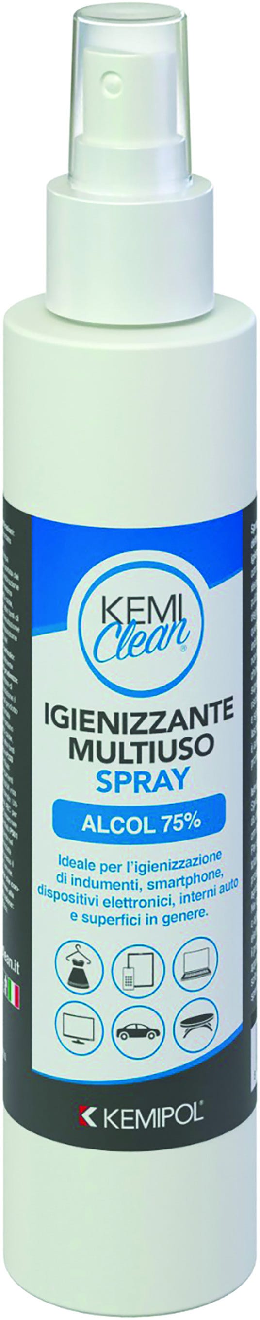 SPRAY IGIENIZZANTE KEMIPOL 200 ml SPECIALE INDUMENTI BASE ALCOOLICA CON
