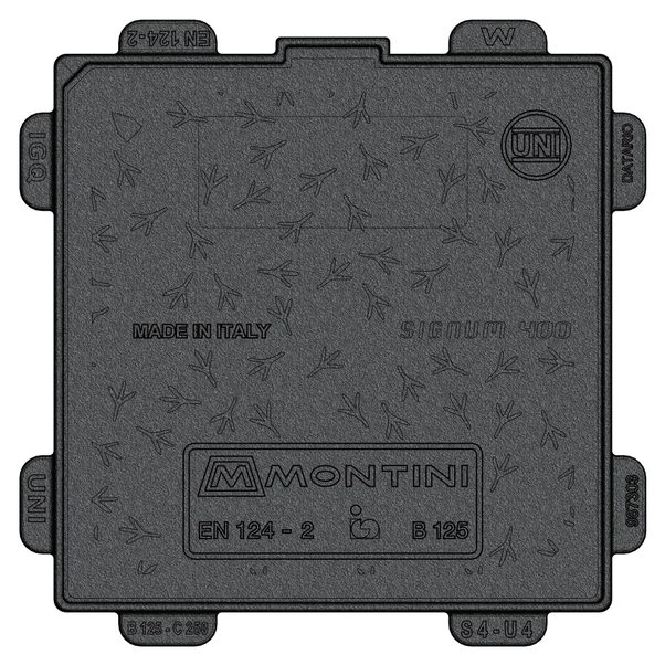 Chiusino In Ghisa Signum B125 - 30x30 Cm, 7 Kg Per Esterno - Foto 12