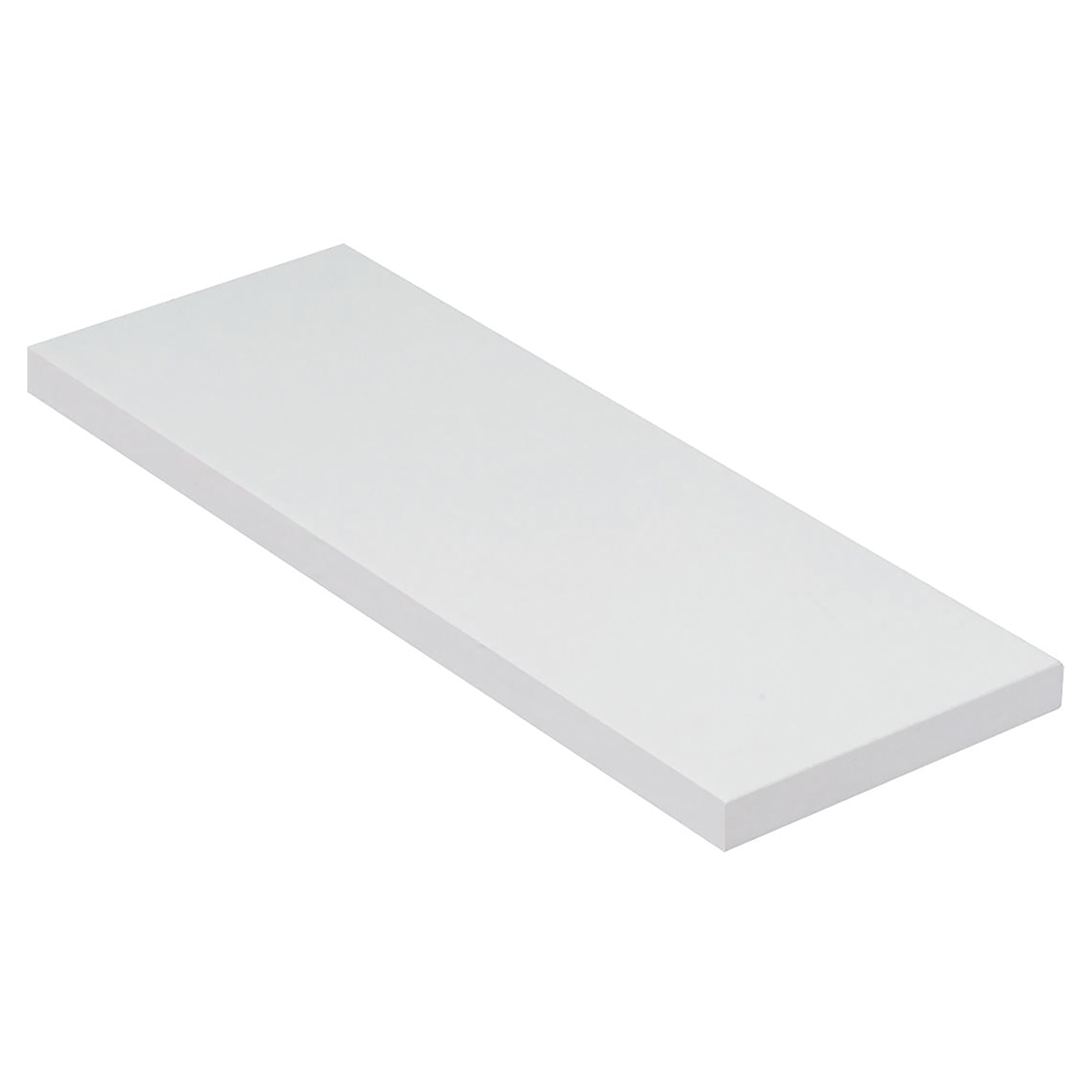 IB-Style - Mensola in Vetro | 48 variazioni | 400 x 150 x 10 mm Chiaro + Clips Cucale Bianco