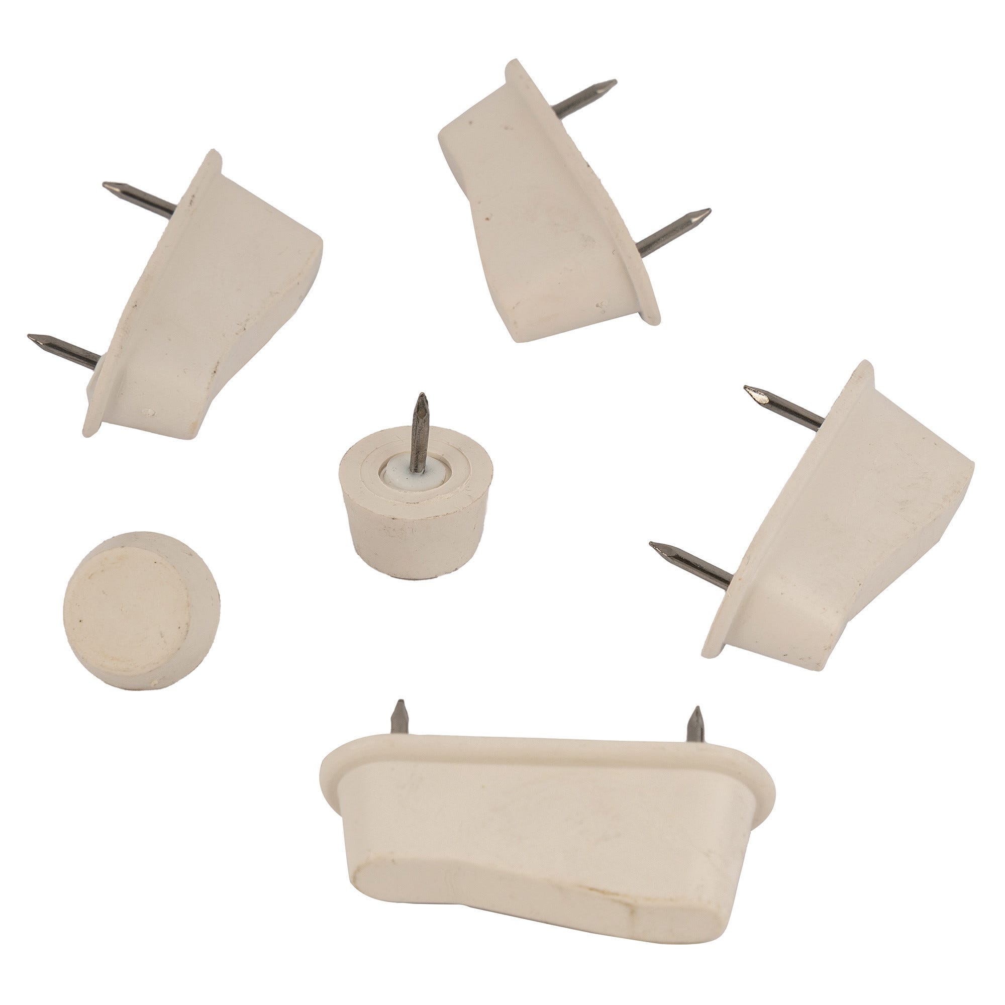 Paracolpi Per Wc, 6 Pezzi Paraurti Water Set Gommini Per Copriwater, Accessorio Ammortizzatore, Copri Sedile Di Ricambio per Toilette (Bianco