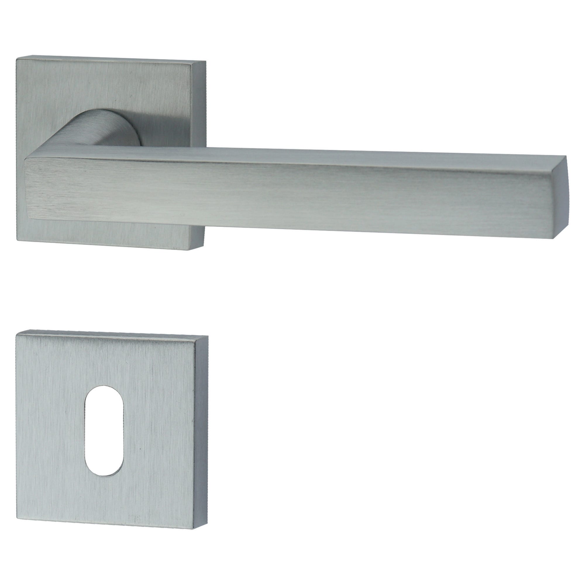 MANIGLIA A ROSETTA COTTALI - LIZ ZAMA CROMO SATINATO QUADRO 8 Mm - Foto 8