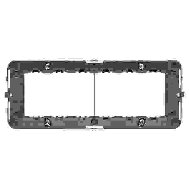 Supporto 2 Moduli Vimar 14602 - Grigio, Universale Con Viti Per Installazione Elettrica